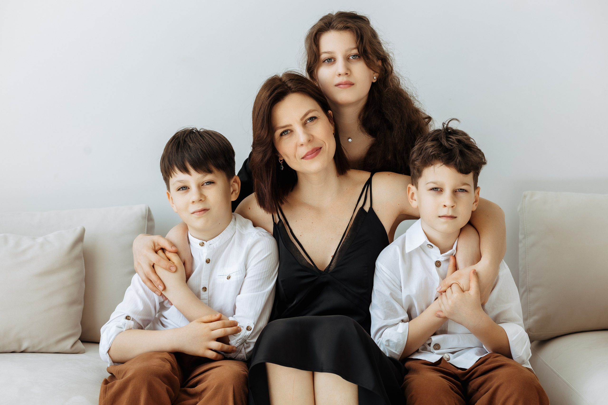 Анна с детьми. Фотограф Краснодар