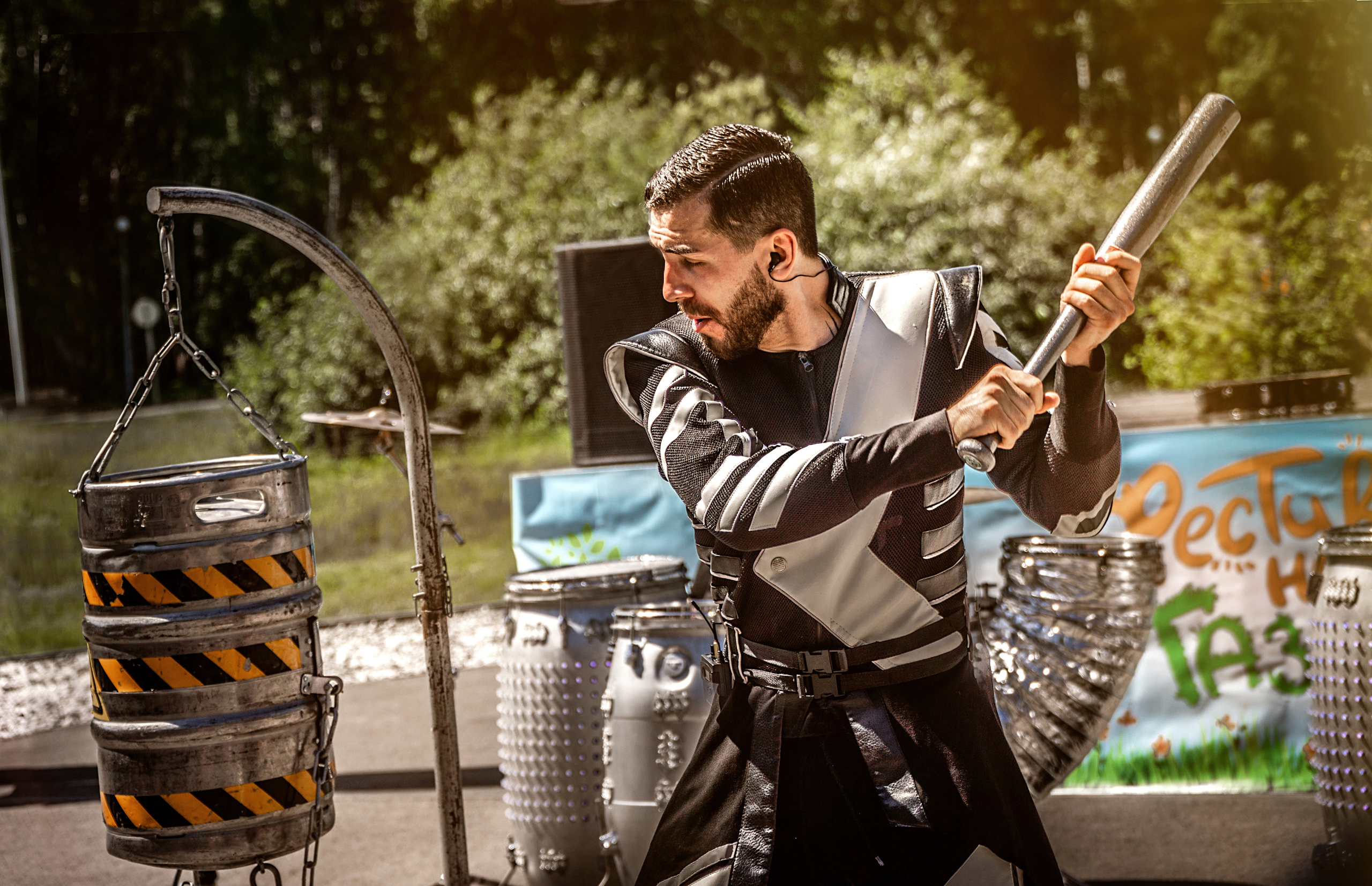 Фестиваль на газоне, барабанное шоу Hit Beat, Тюмень