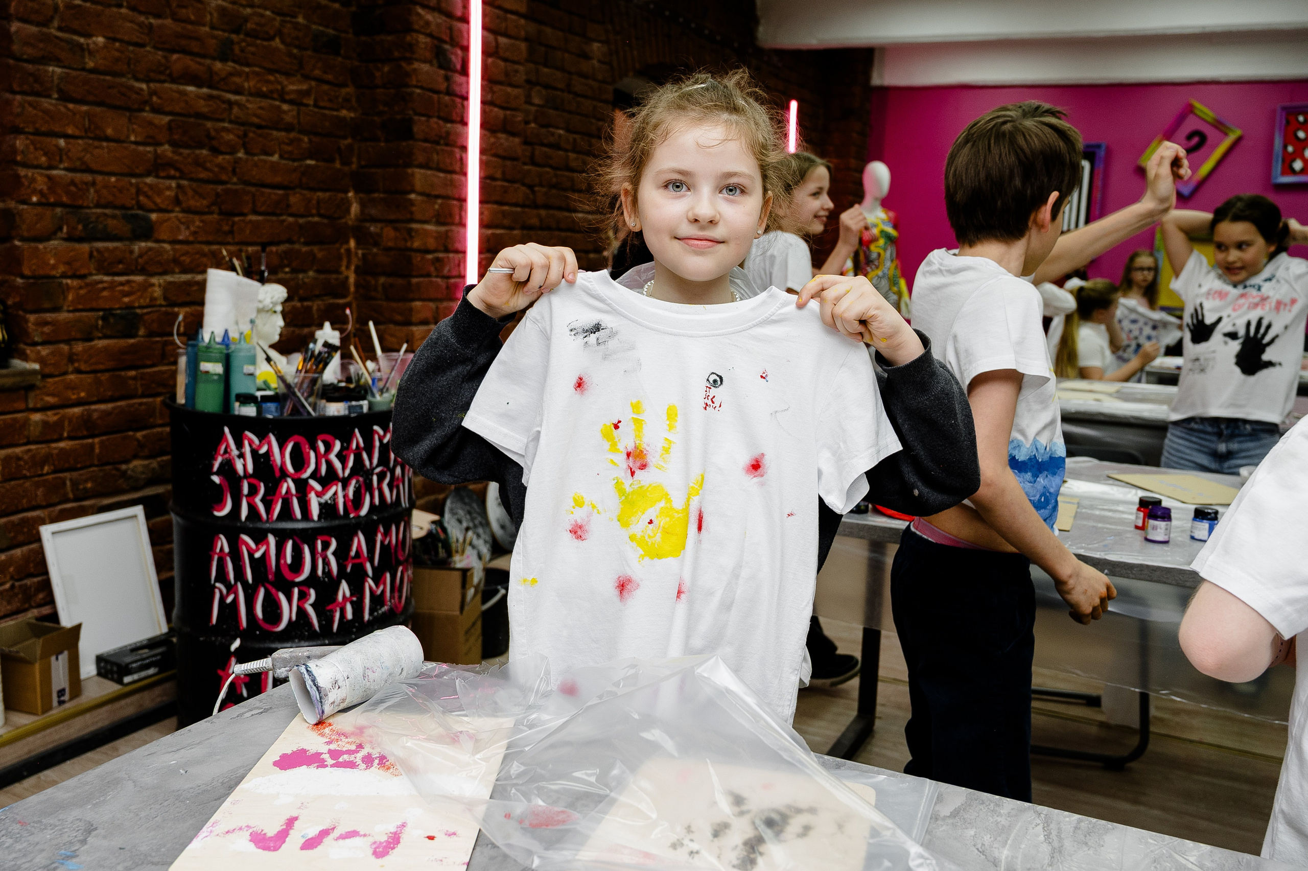 Детский День рождения. Мк роспись футболок. Alice_insomnia