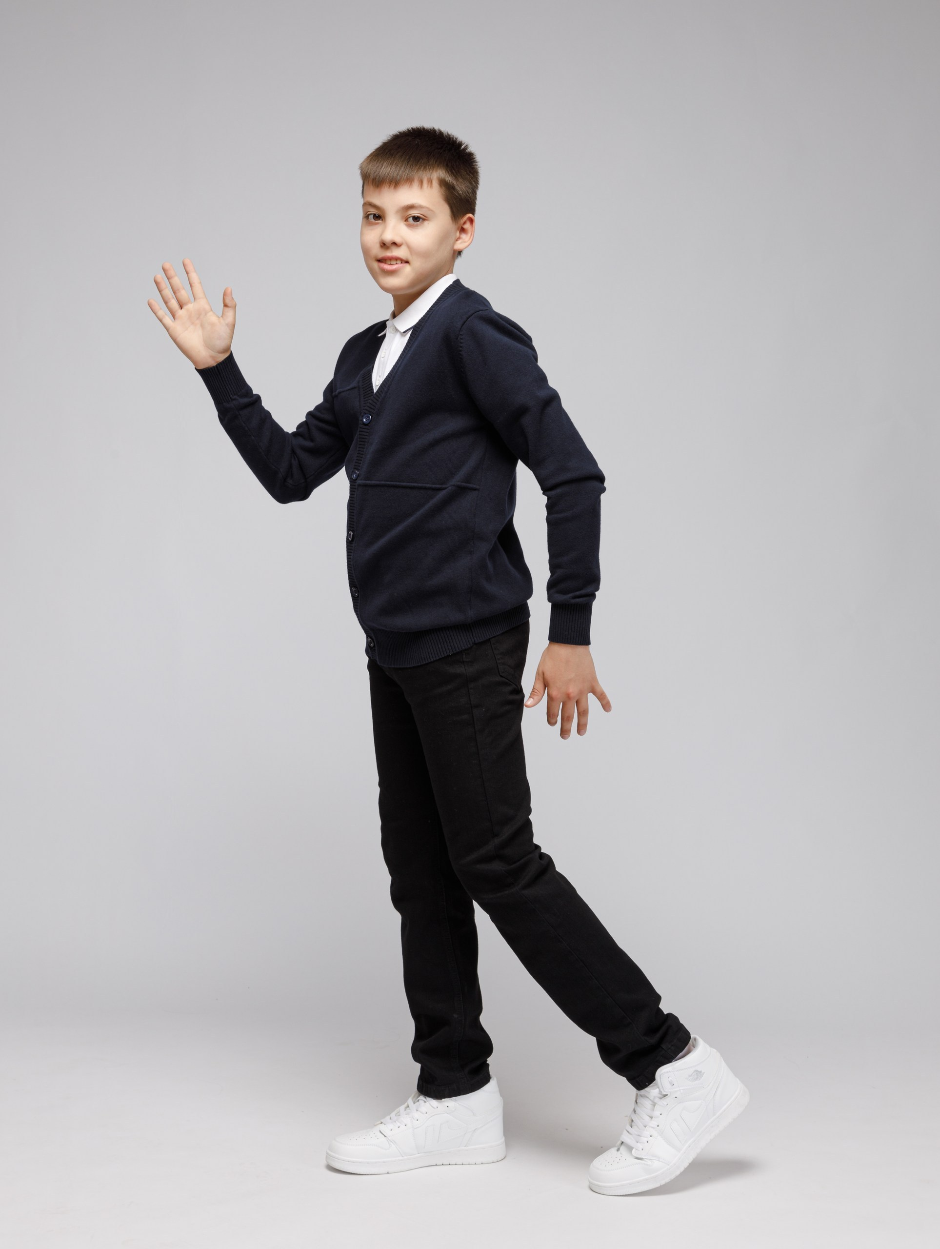 Съёмка зимней и школьной одежды фирмы Индиго джинс для WB. Студия коммерческой съемки ХВОЯ