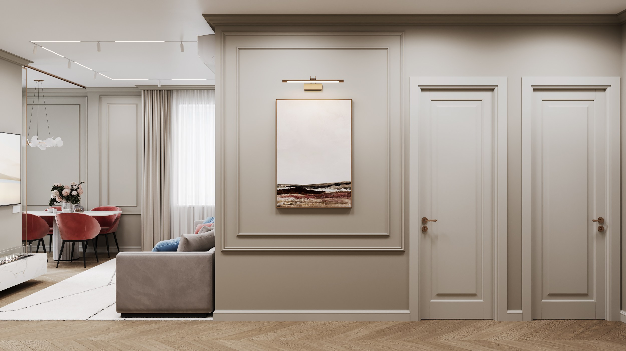 Color Classic. Дизайн интерьера | 3D визуализация | Миланская Марина