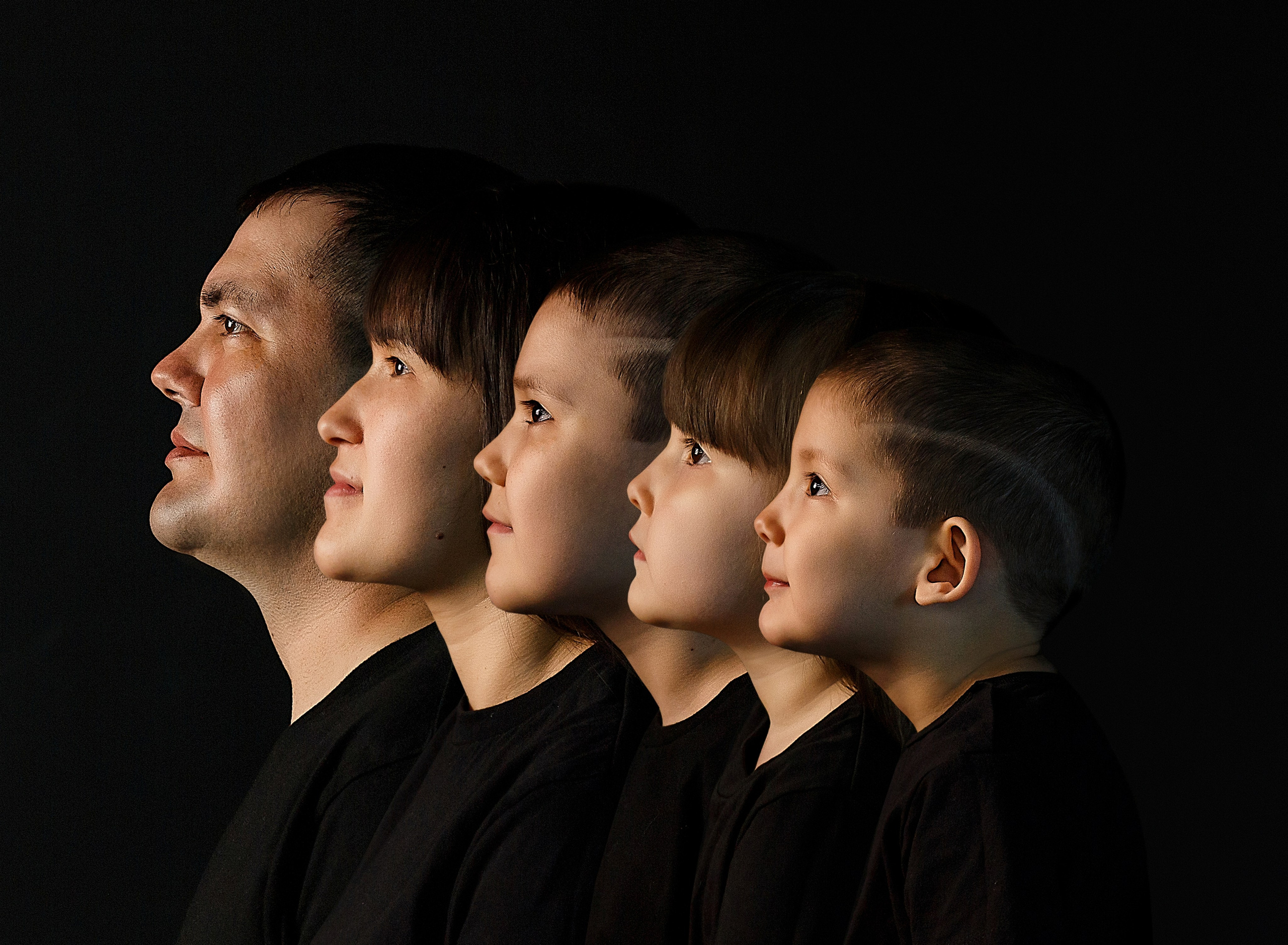 Семейный трендовый портрет. Семейный и детский фотограф в Стерлитамаке Разина Рахмангулова