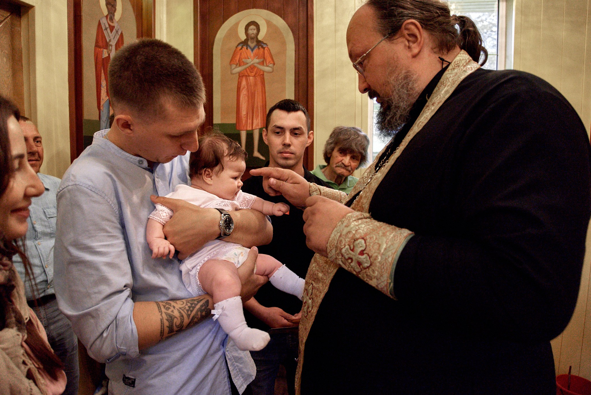 Фотосессия крещение Варвары