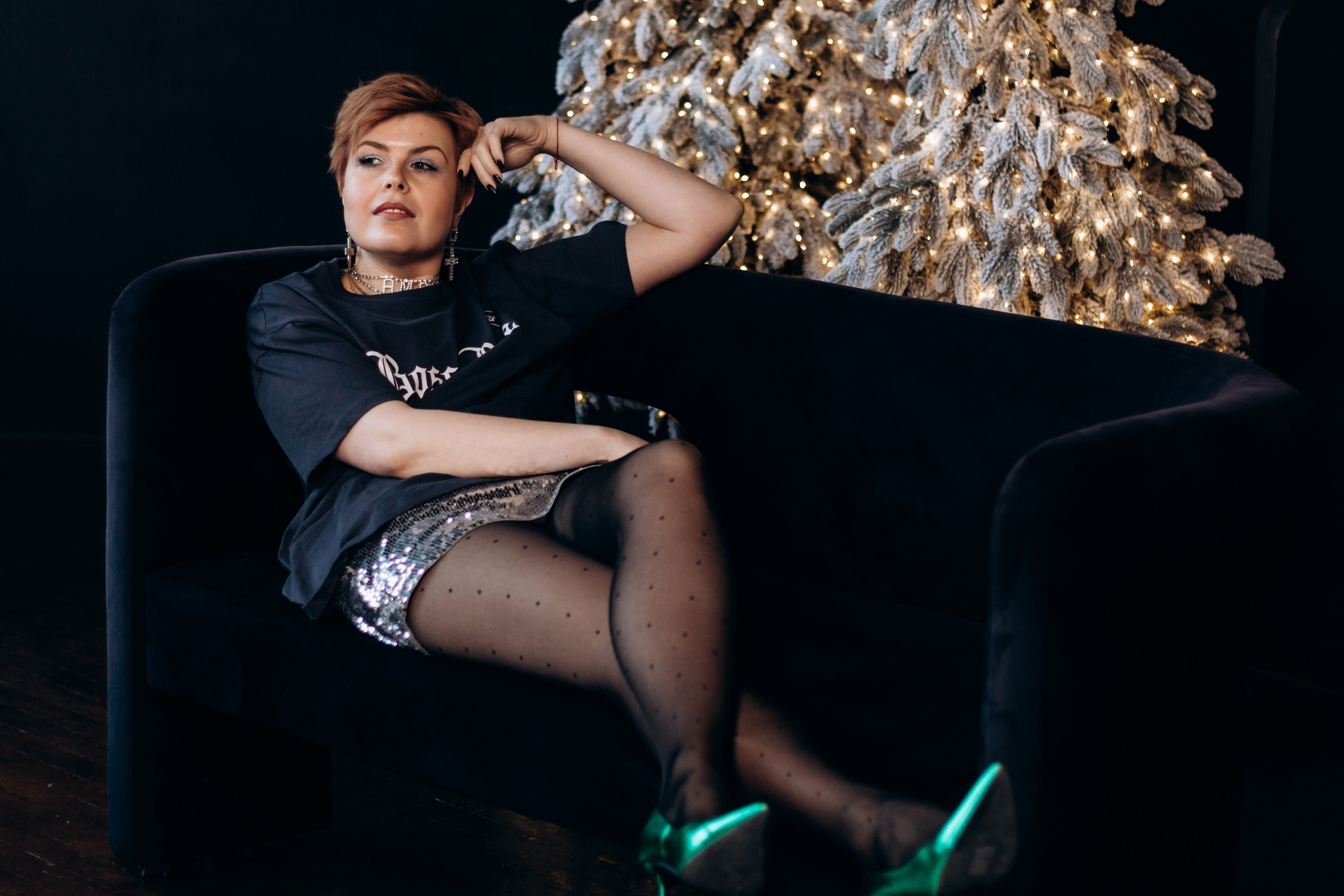 Анастасия. Портрет в студии. Новогодняя фотосессия Екатеринбург. Фотограф в Екатеринбурге Пойгина Елена