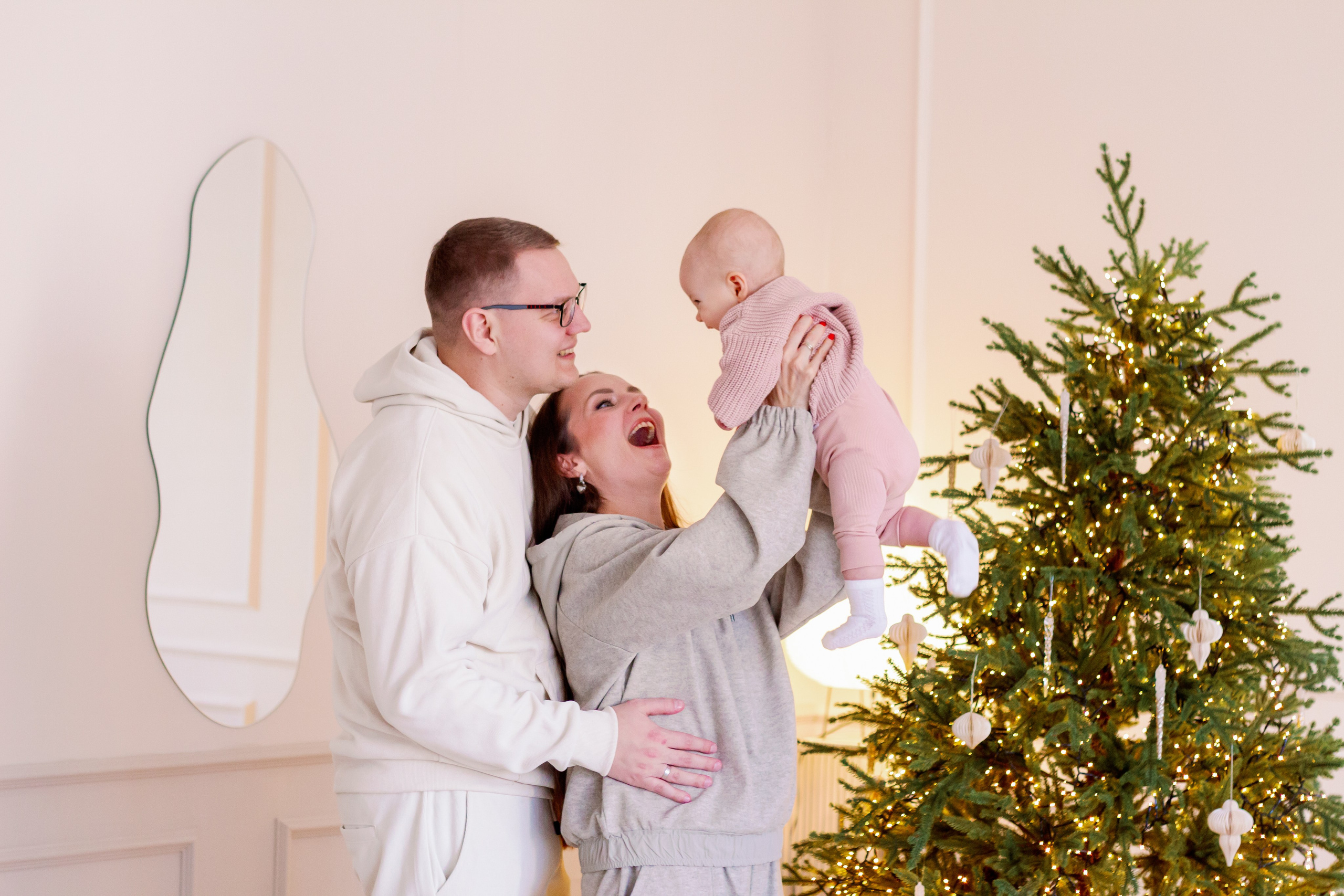 Новогодняя семейная фотосессия с малышом, Екатеринбург. Фотограф в Екатеринбурге Пойгина Елена