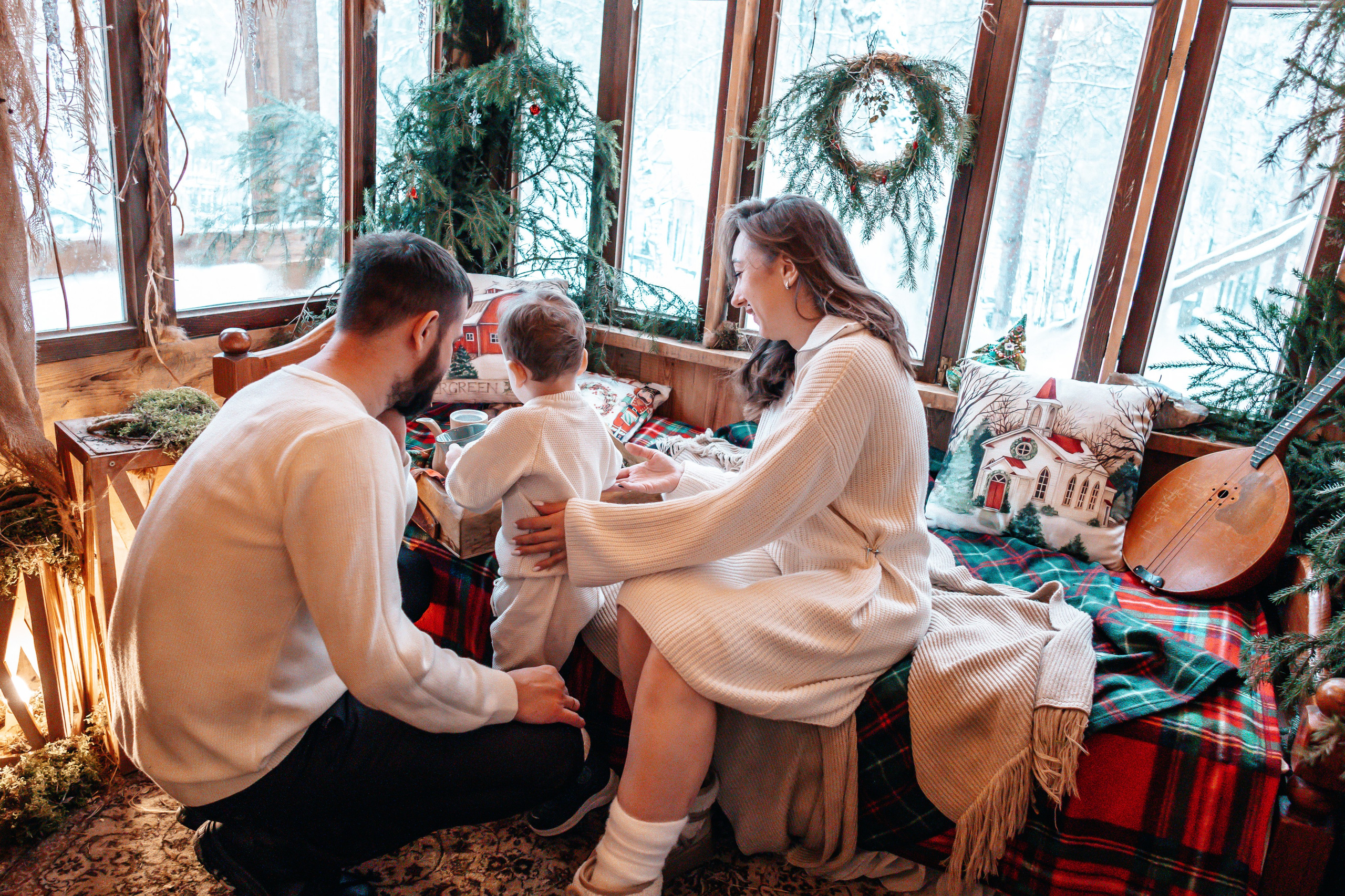 Семейная новогодняя фотосессия, Екатеринбург. Фотограф в Екатеринбурге Пойгина Елена