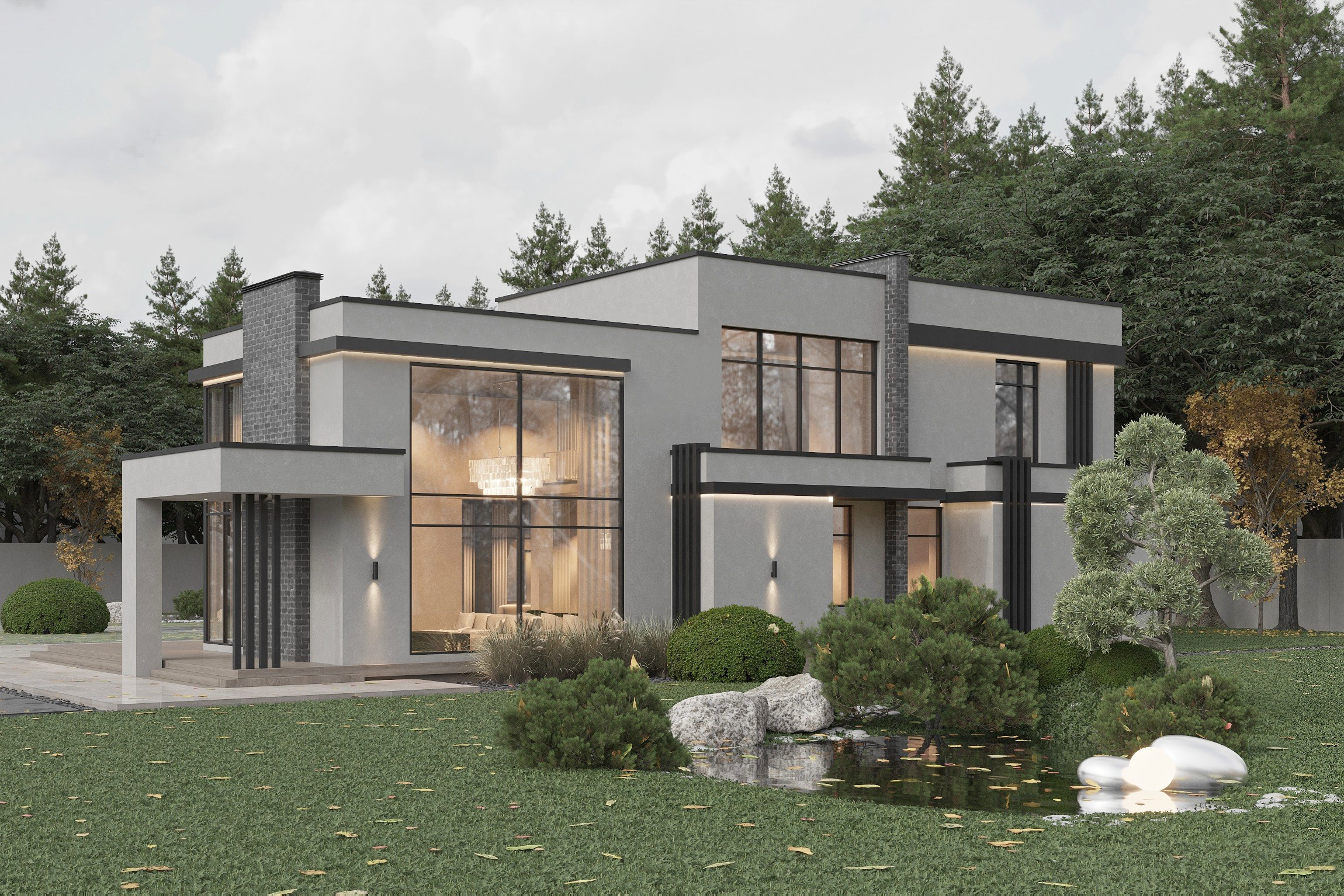 3д визуализация Коттеджа_2. Ксения. 3D‑визуализатор