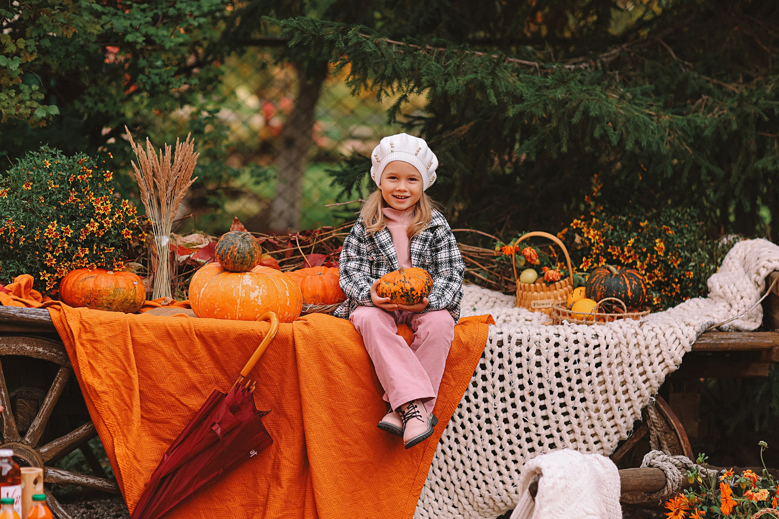 Тыквы. Семейный фотограф Тюмень, фотограф на роды Салмина Мария