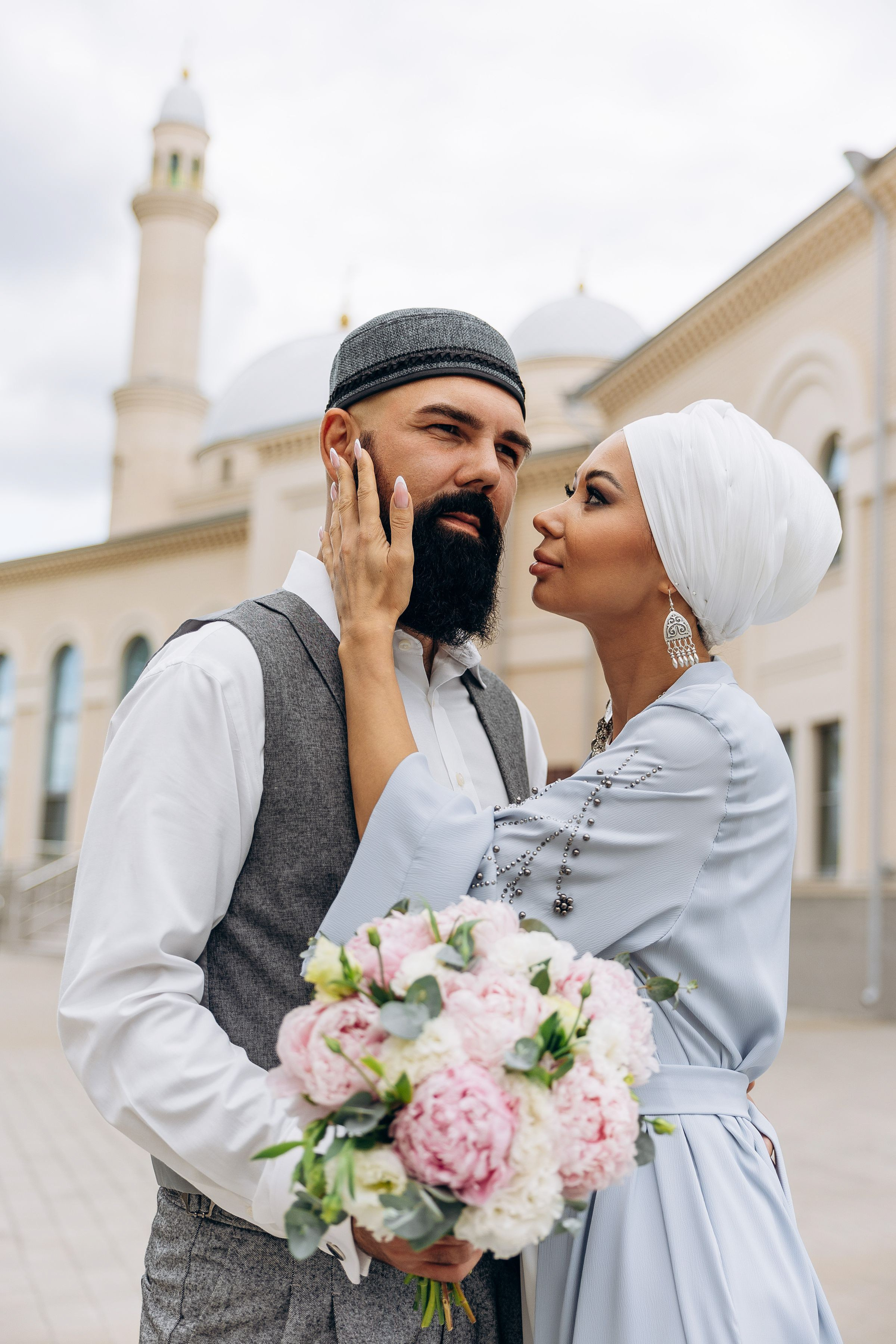 никах в мечети Сулейман,  фотосессия в мечети Сулейман, фотограф на никах Казань Ranas4you, образ невесты на никах, завязывание платка Казань, платье на никах Казань, фотограф на мусульманские свадьбы Ranas4you