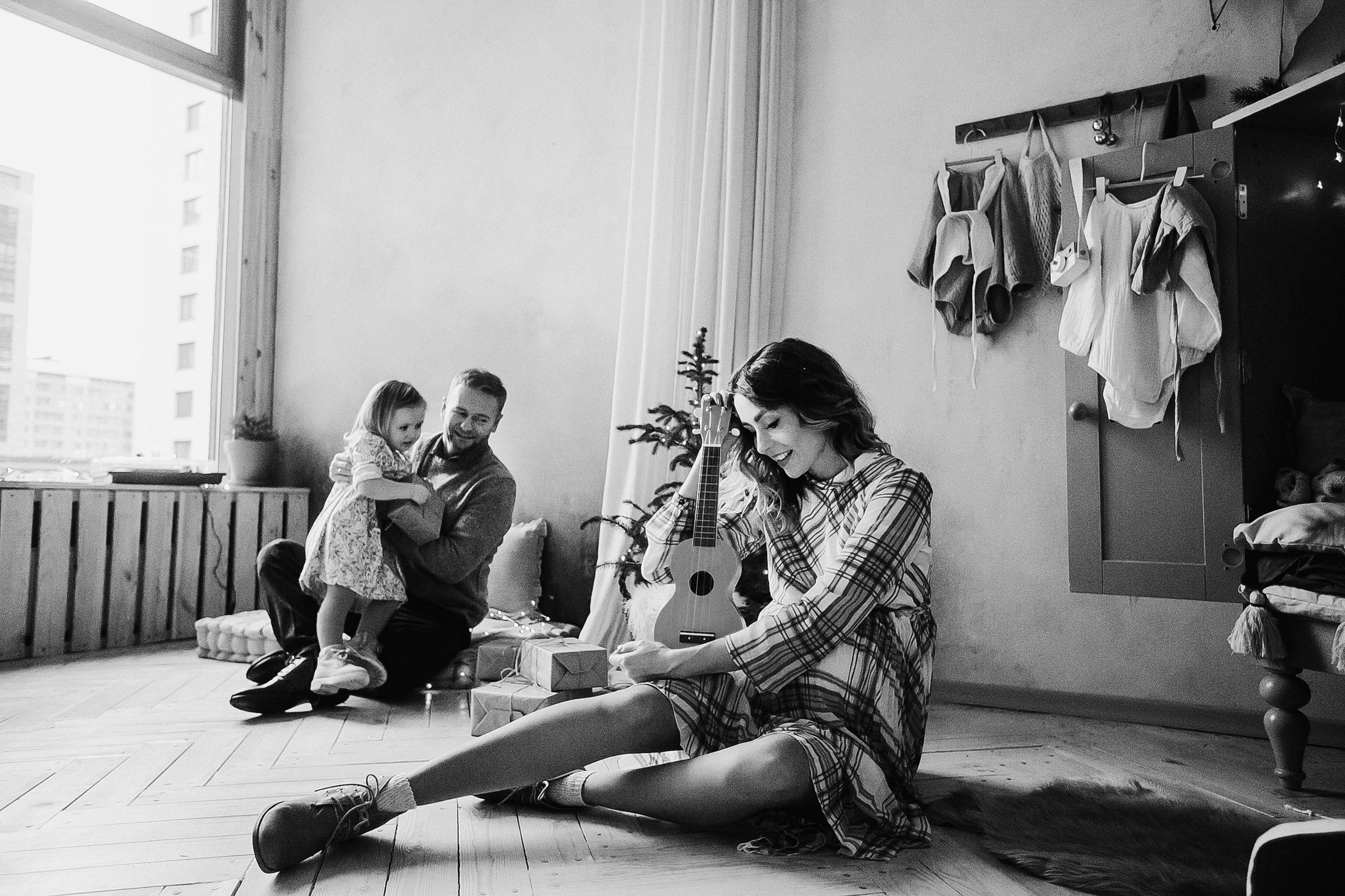 Мила и родители, время волшебства. Фотограф Полина Егорова город Тюмень