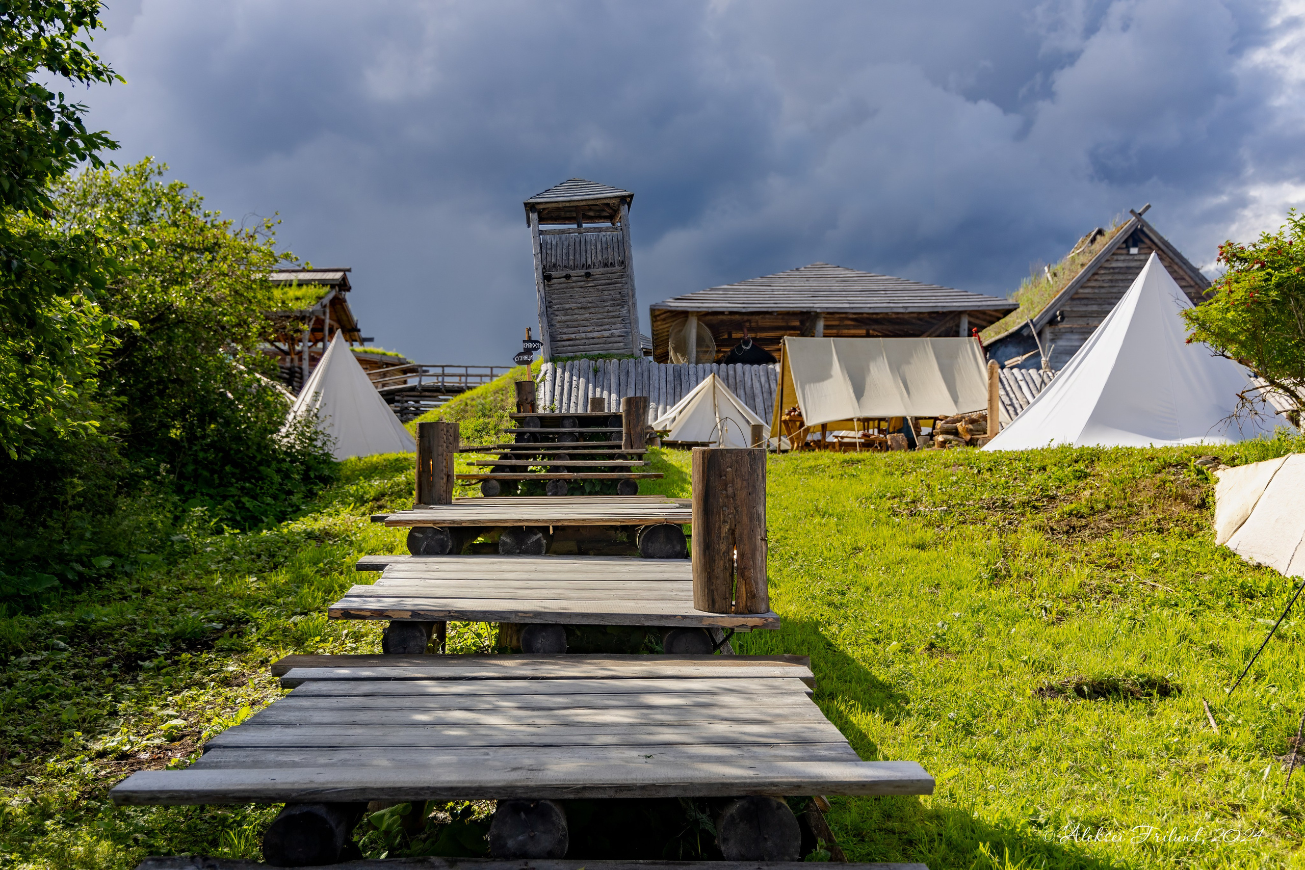 Исторический парк «Бастiонъ» (фестиваль «Карельская Земля» 2024 г.). Аэросъемка. Фото и Видео в Карелии. Алексей Фрилунд