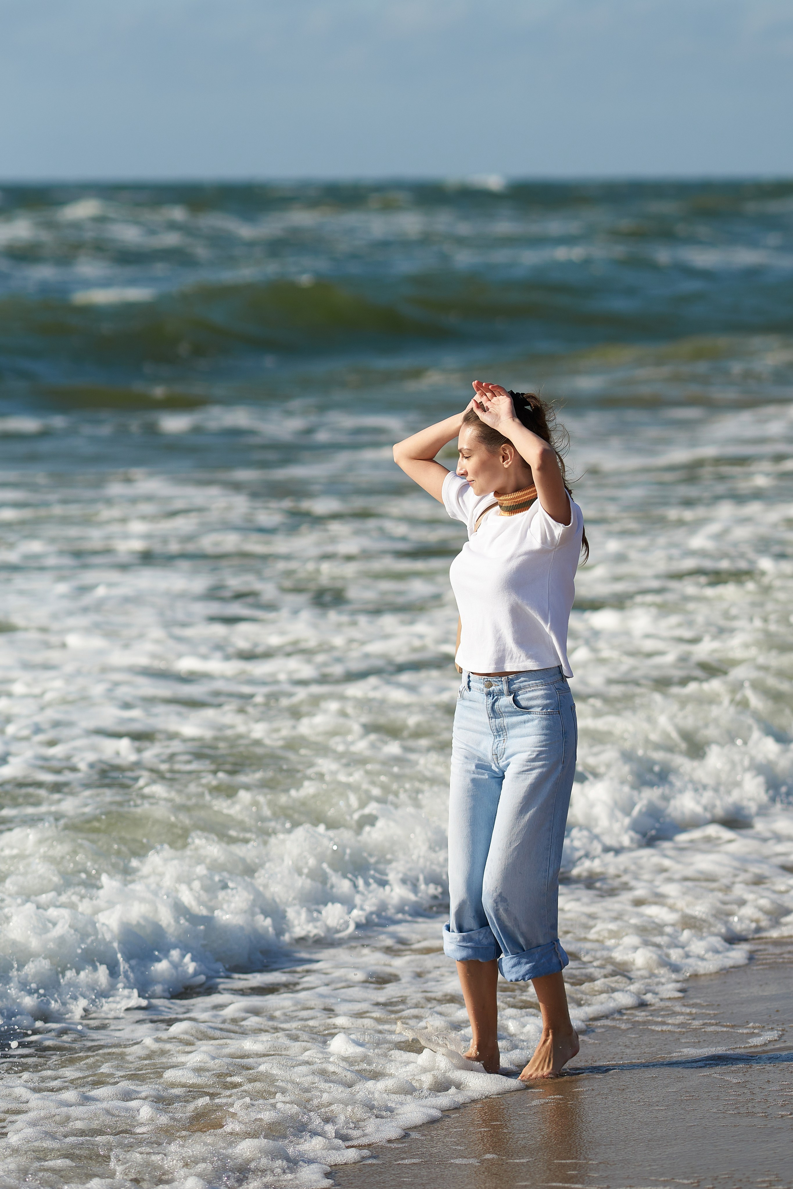 Фотосессия на Балтийском море. На Куршской косе