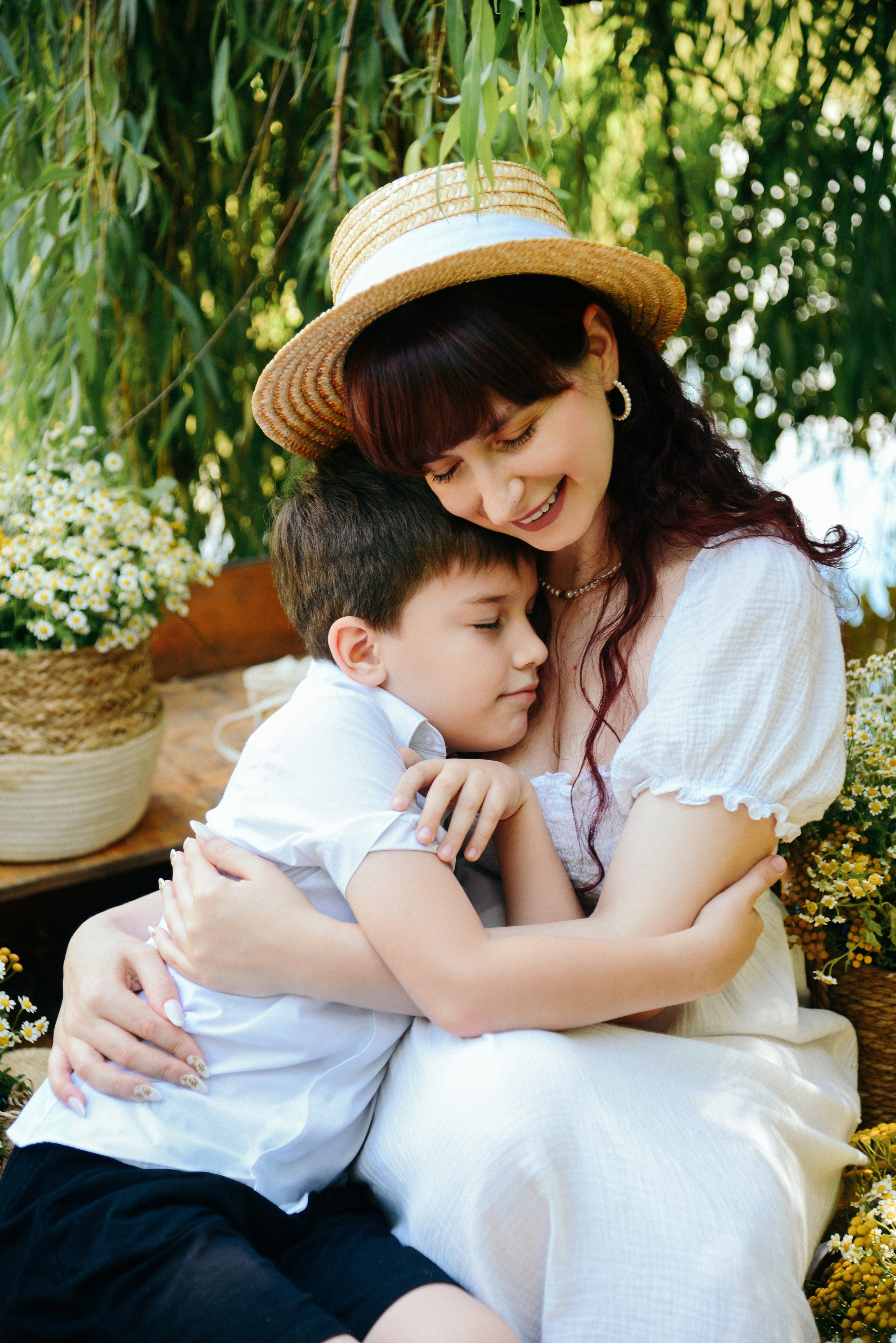 Вера, ромашки и Рома). Фотограф Ярута Оксана / Ростов-на-Дону