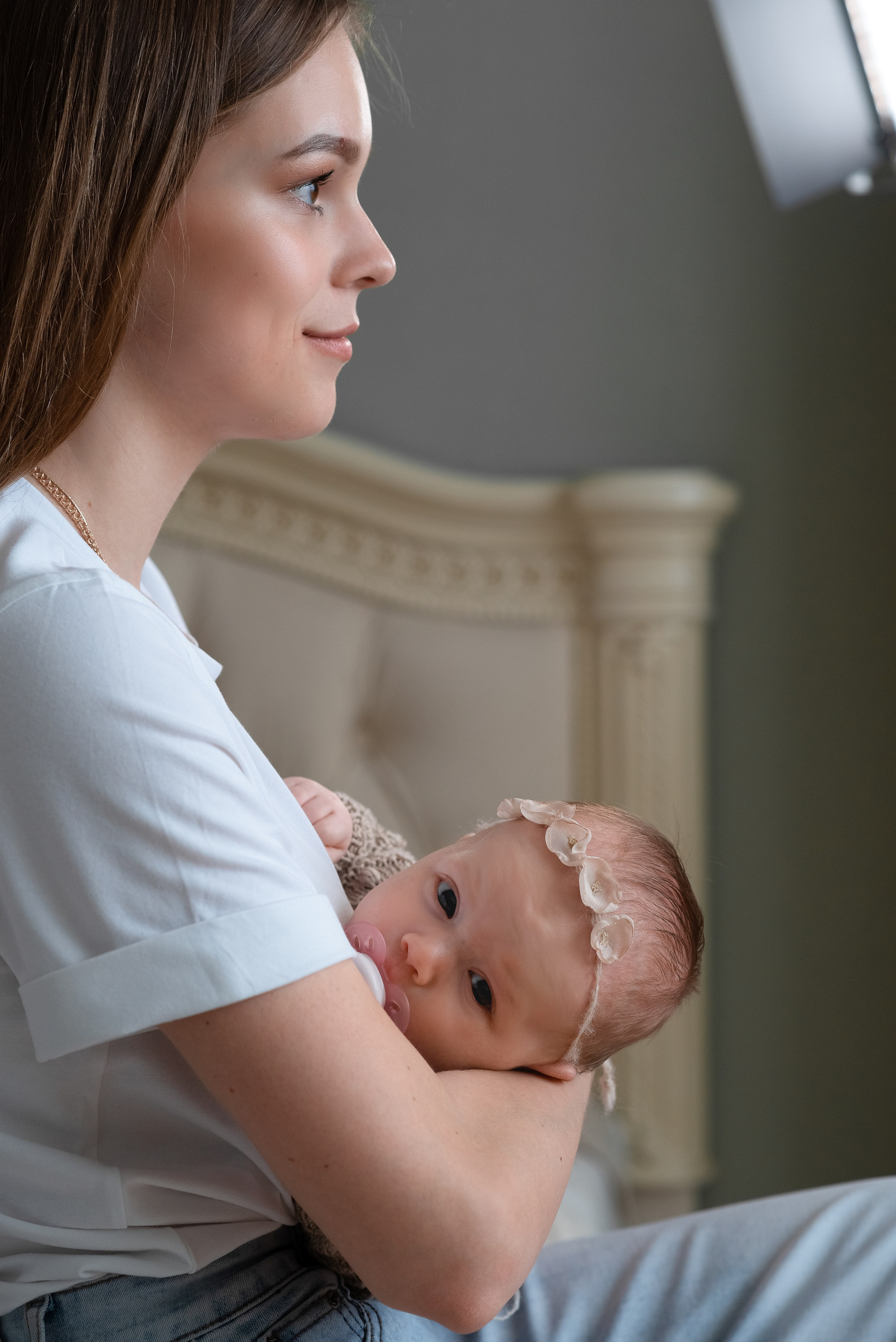 Маленькая Машенька. Семейный фотограф на выписку из роддома и крещение Минск Настя Гришук