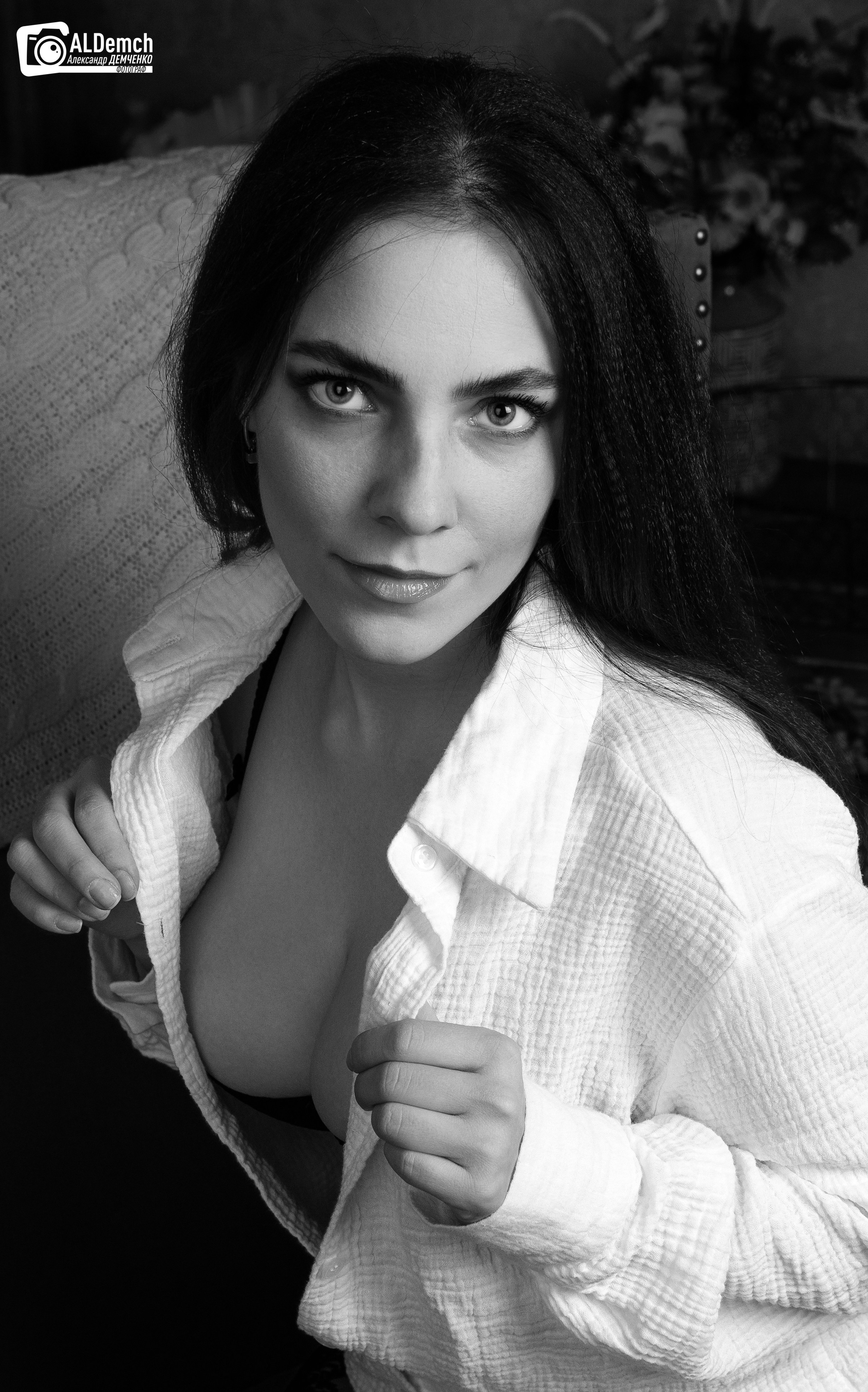 Фотосессия девушки в фотостудии в Москве на Савёловской