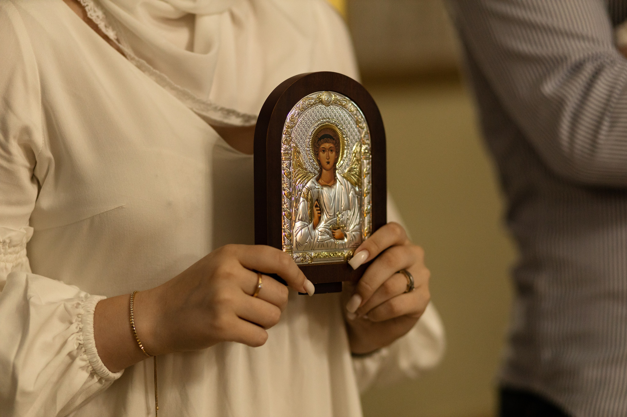 Таинство крещения Романа в Церкви Георгия Победоносца. Анастасия Безуглова- свадебный фотограф в Таганроге