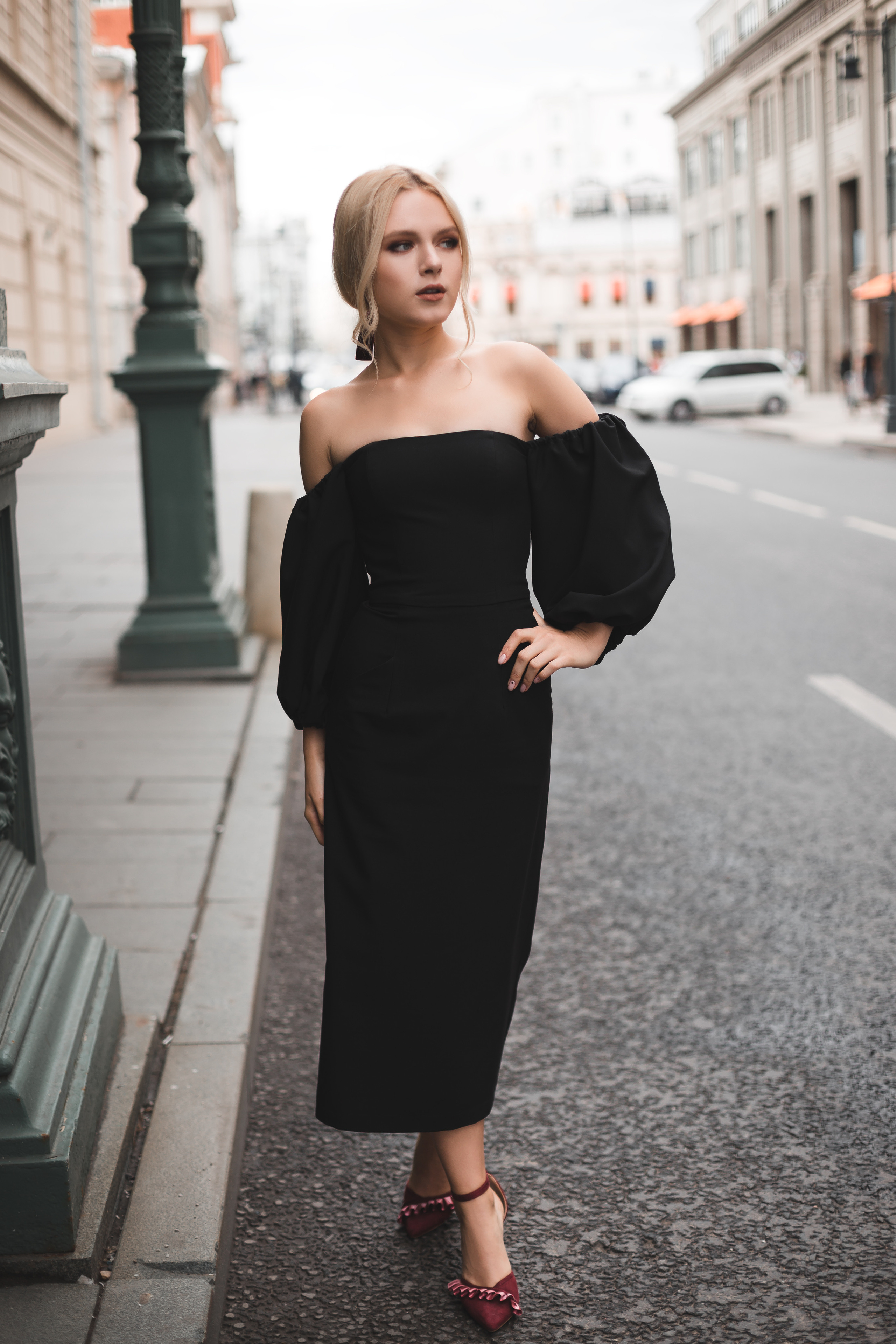 Уличная фотосессия в платье. Brand и контент фотограф