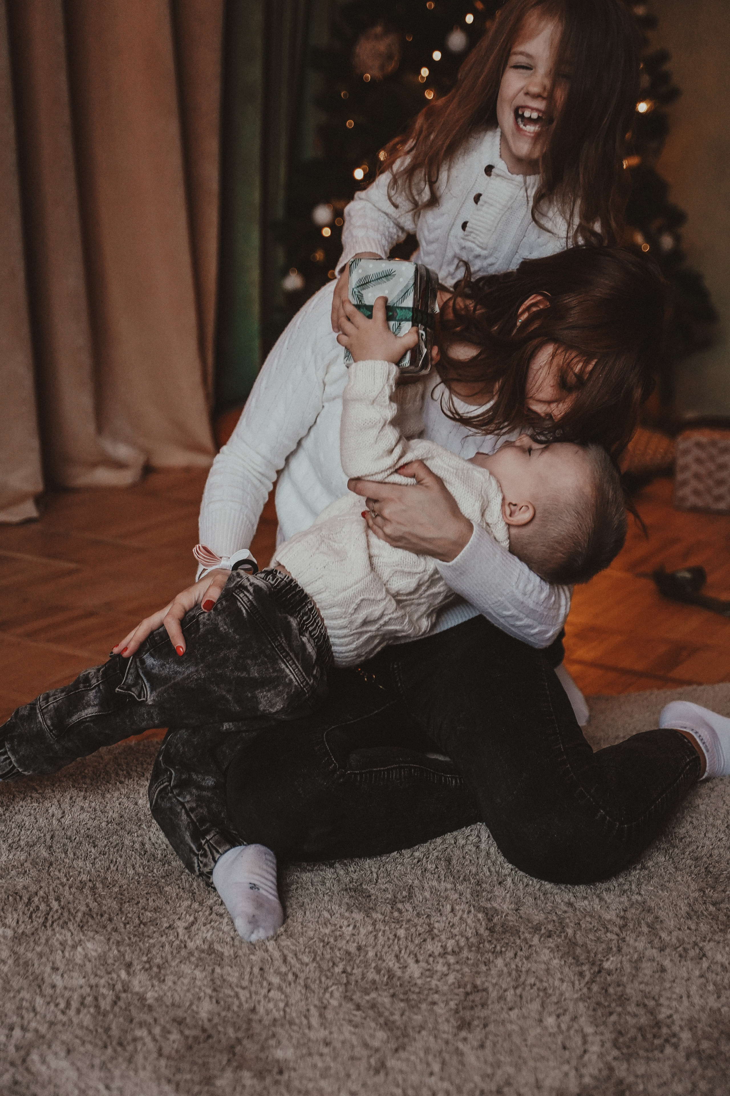 Семейная новогодняя фотосессия. Семейный и женский фотограф в Краснодаре Анастасия Приймак