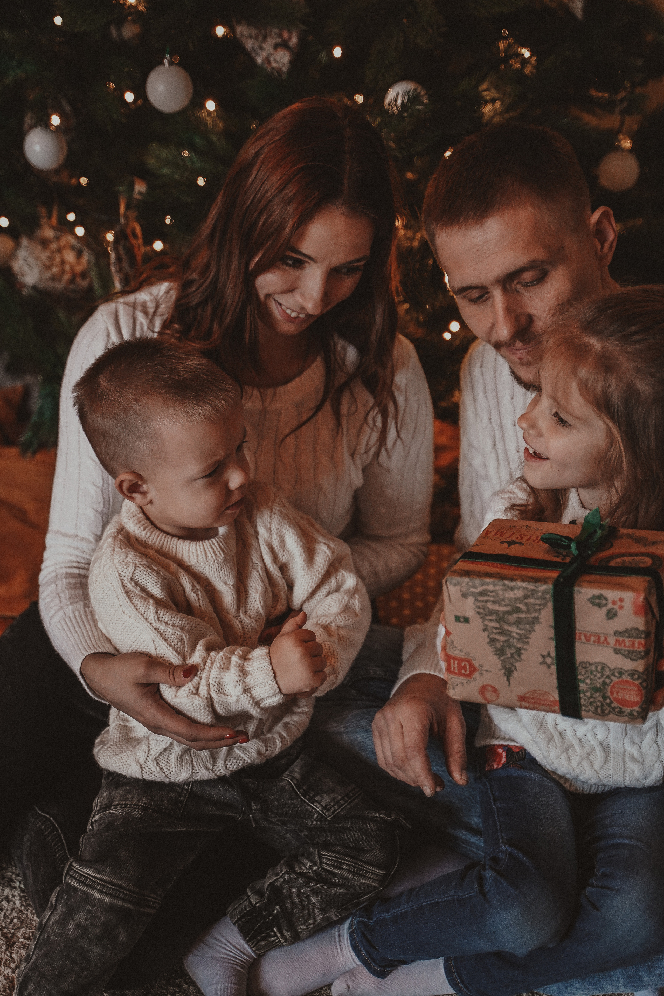 Семейная новогодняя фотосессия. Семейный и женский фотограф в Краснодаре Анастасия Приймак