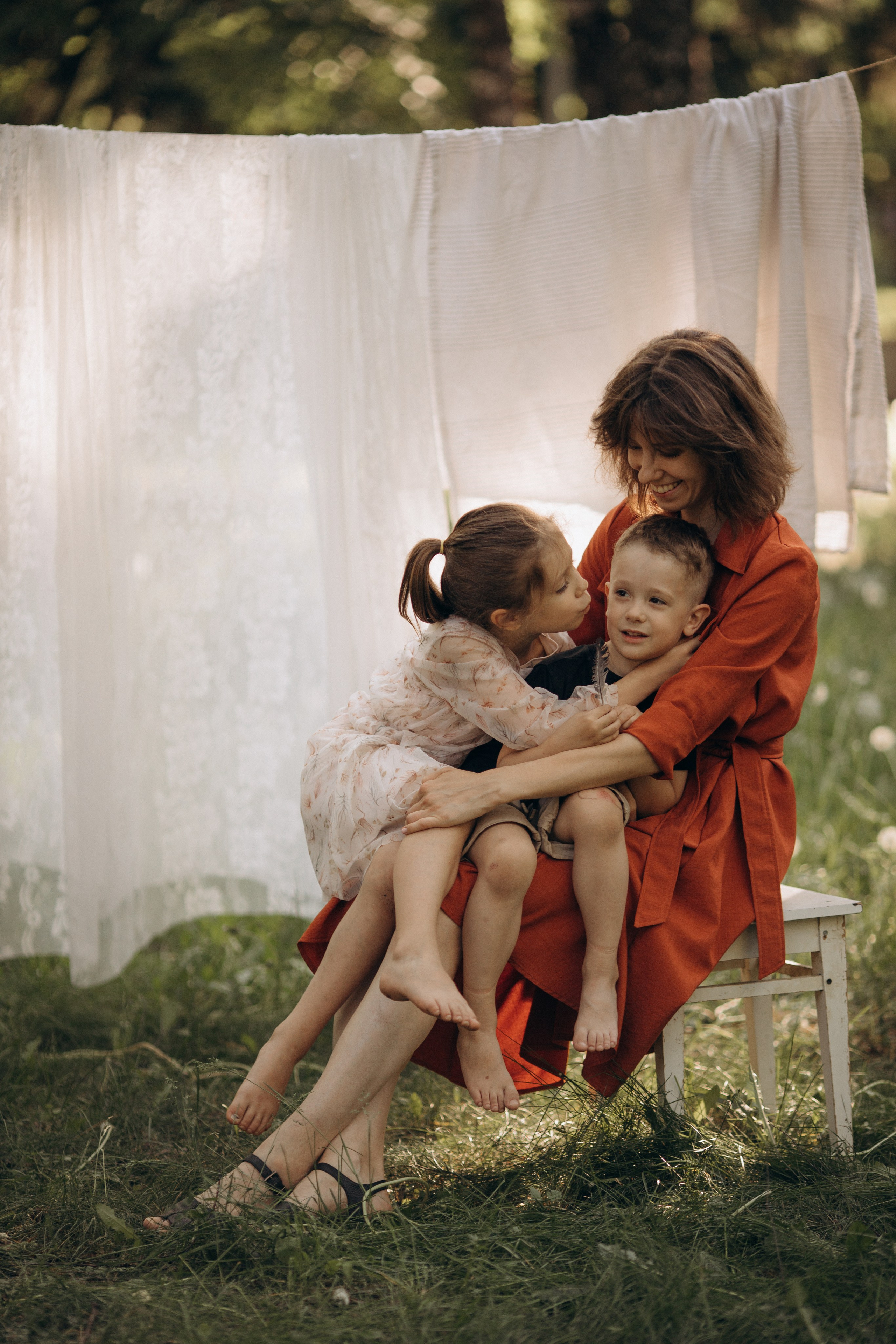 Ксюша, Даша, Миша. Фотограф Людмила Оюн