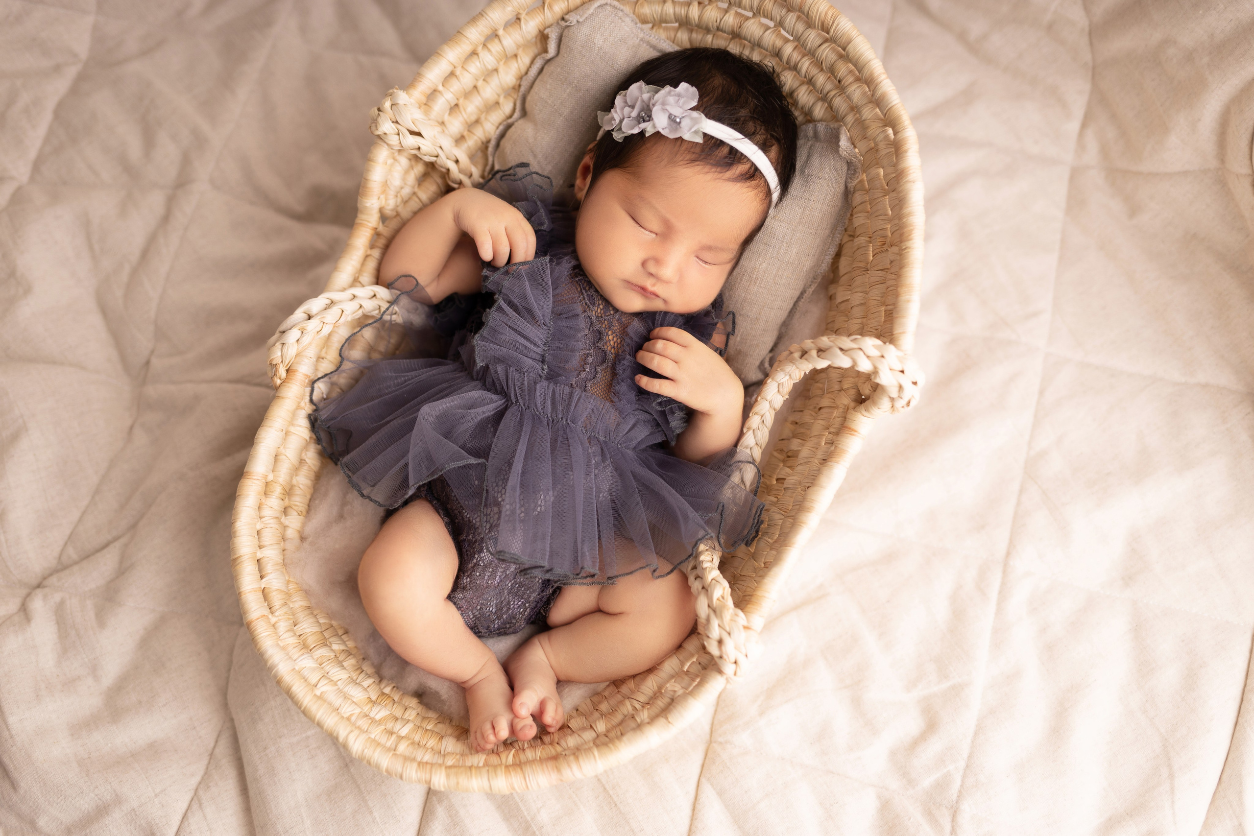 Newborn съемка в стиле Лайф. Фотограф новорожденных малышей в Омске и Омской области Эльвира Камаева