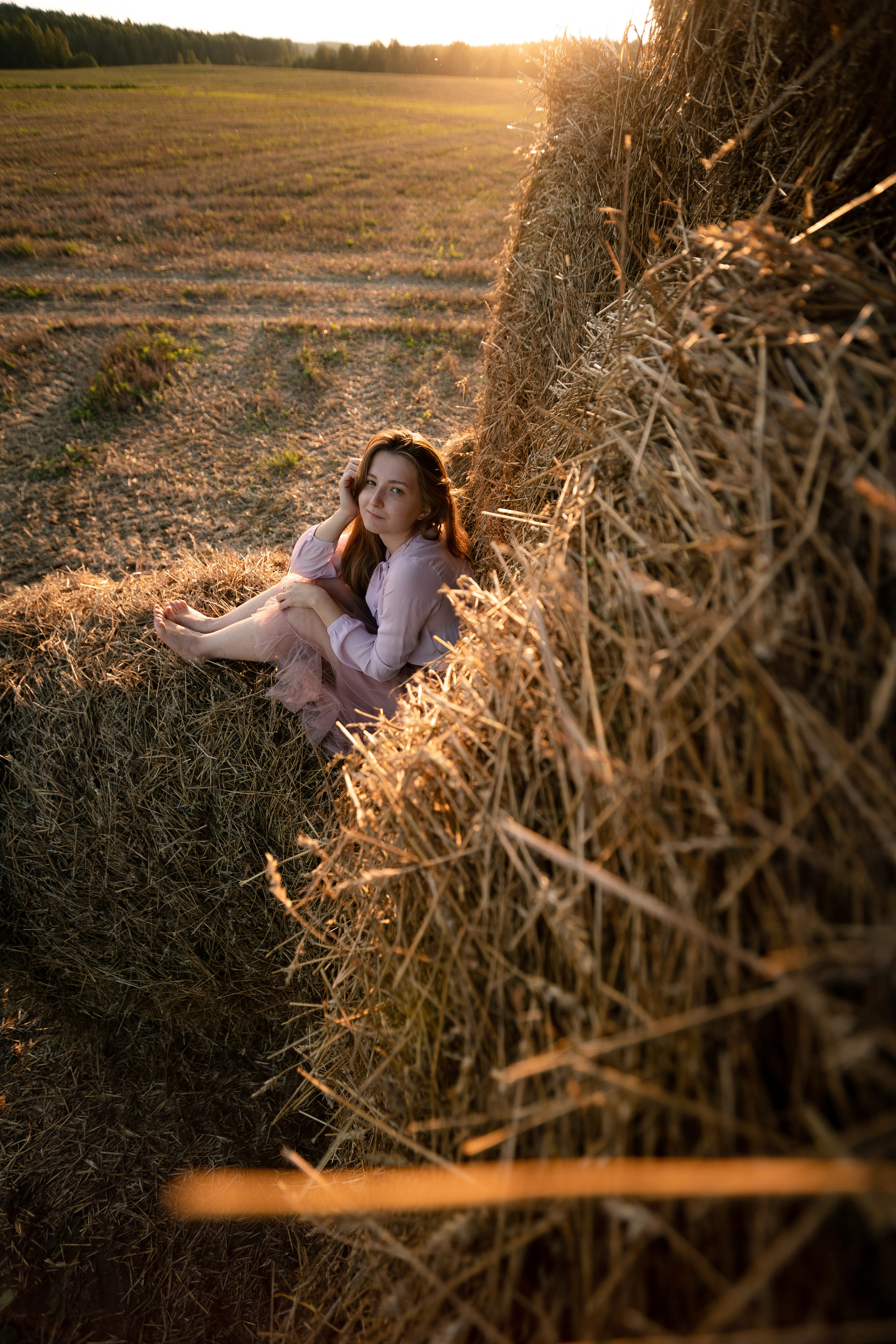 Мини-фотосессия на стогах. Репортажный фотограф Сергей Сажин г. Ярославль