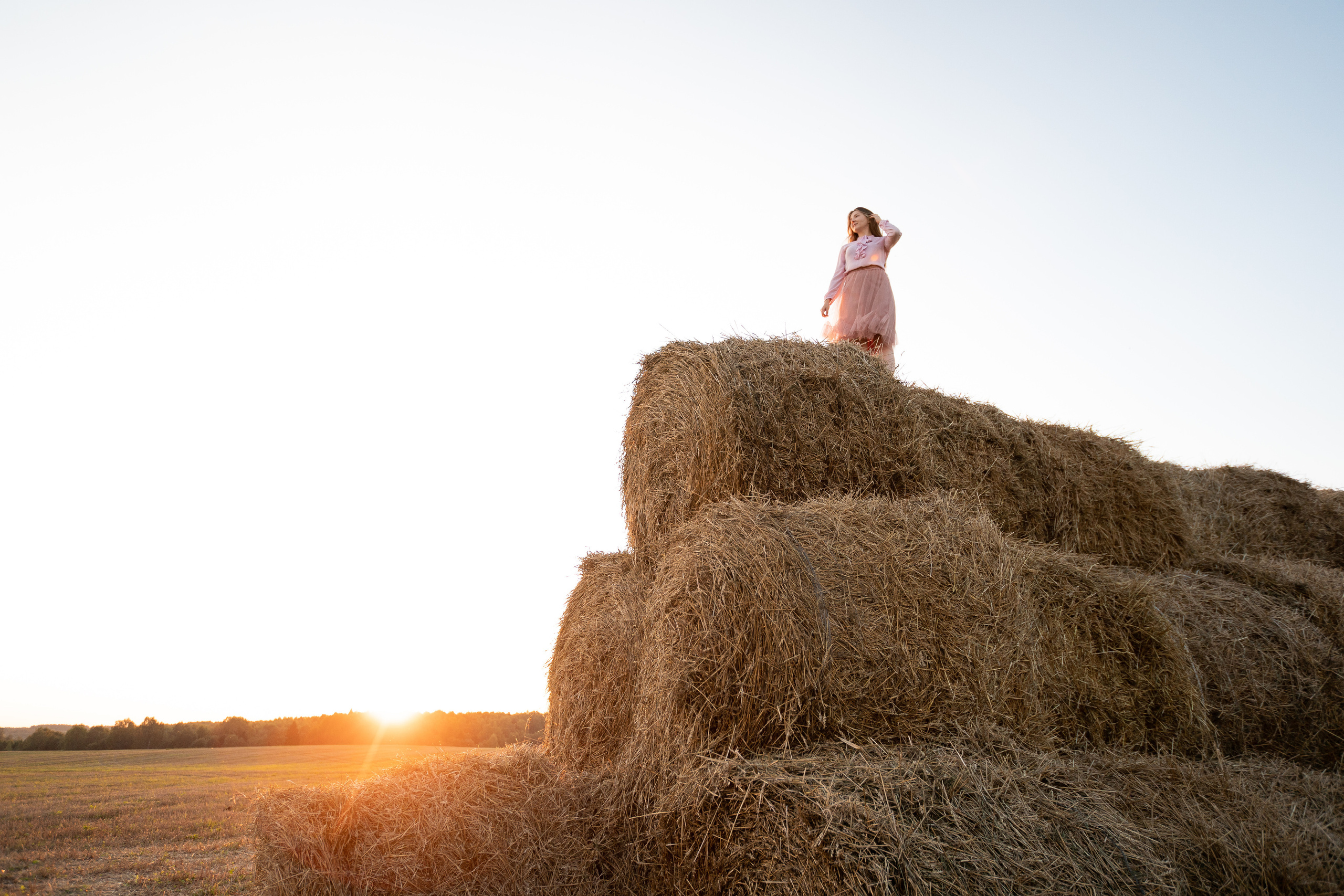 Мини-фотосессия на стогах. Репортажный фотограф Сергей Сажин г. Ярославль