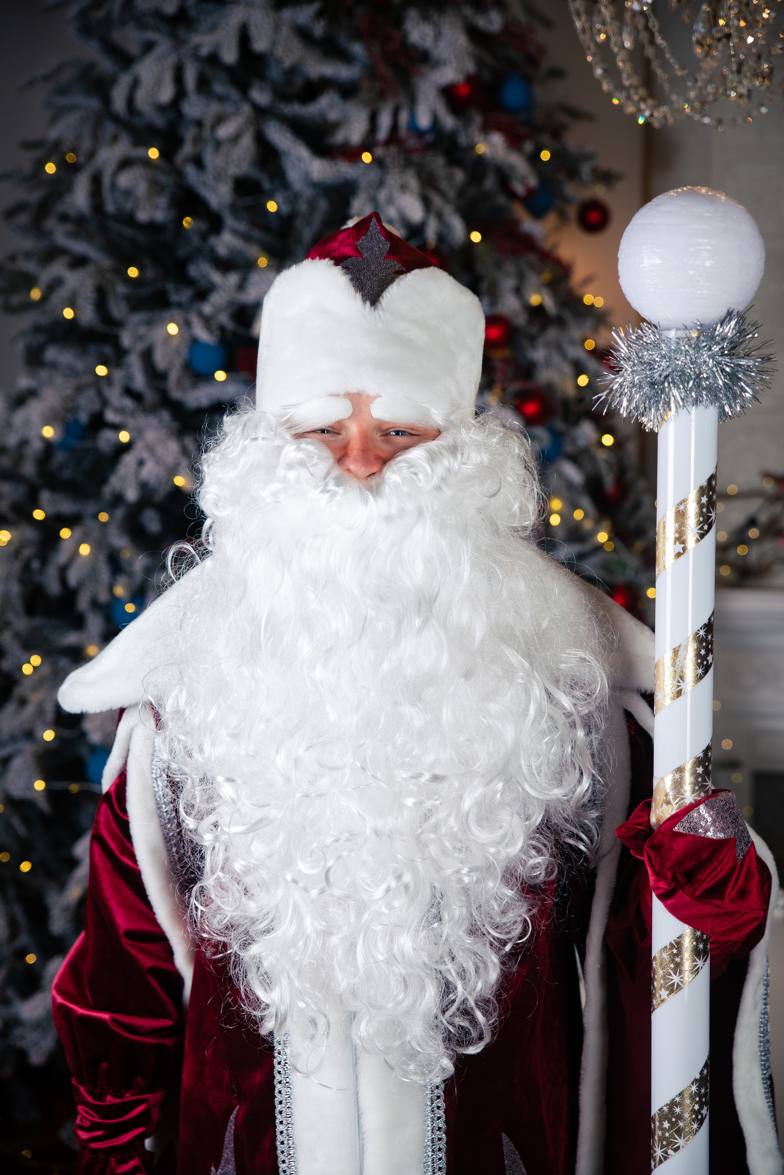 Студийная новогодняя фотосъёмка Дедов Морозов и Снегурочек. Репортажный фотограф Сергей Сажин г. Ярославль