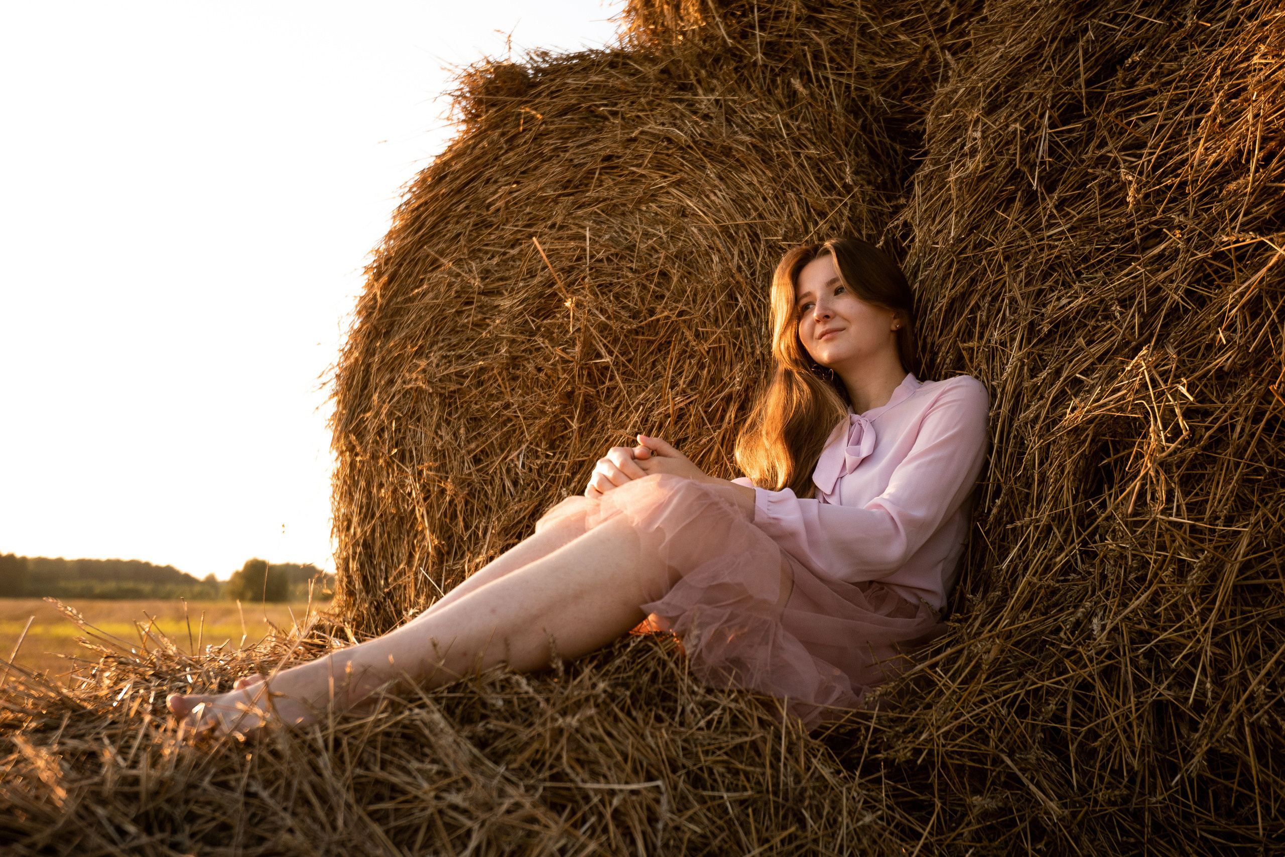Мини-фотосессия на стогах. Репортажный фотограф Сергей Сажин г. Ярославль