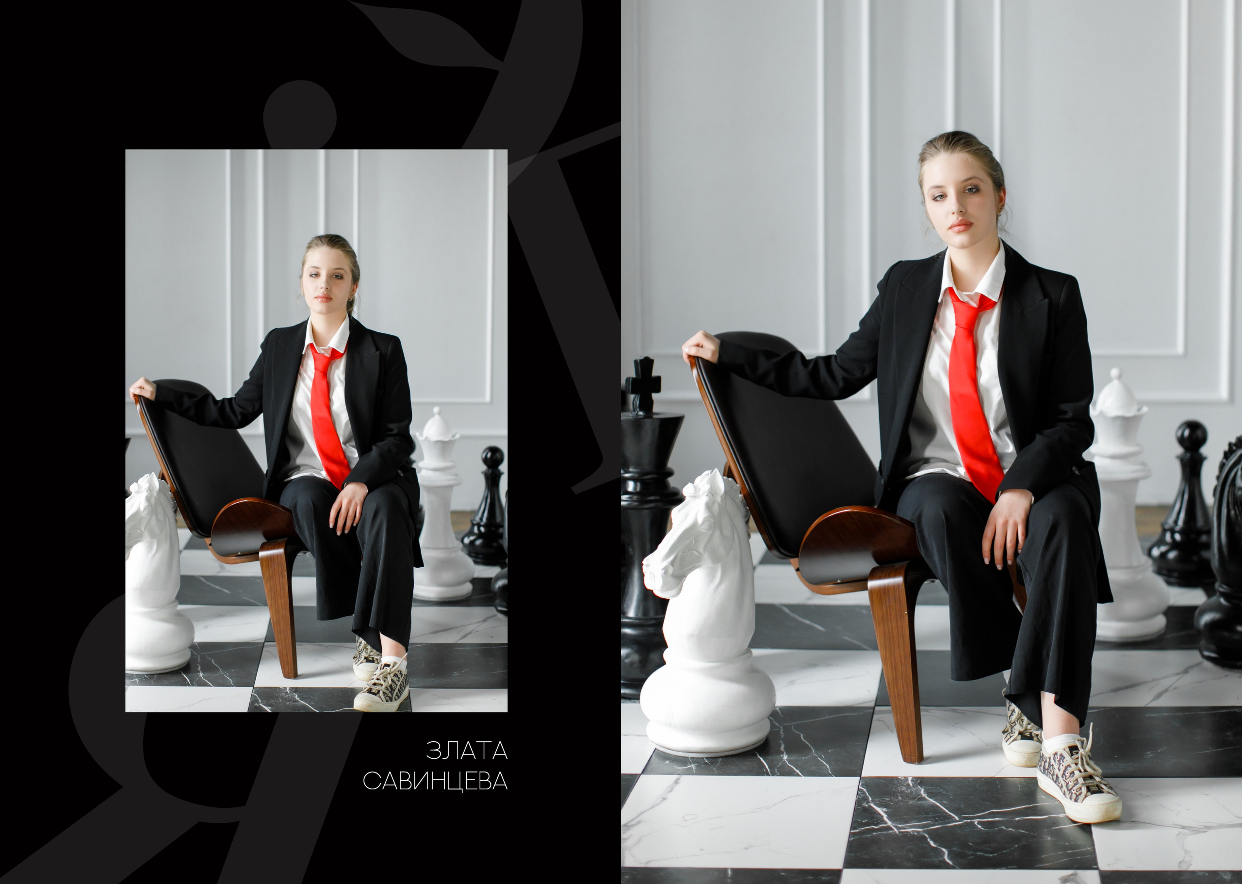 Дизайн «Шахматы». Школьные альбомы, Семейные съемки, Портреты, Фотограф Елена Кузнецова