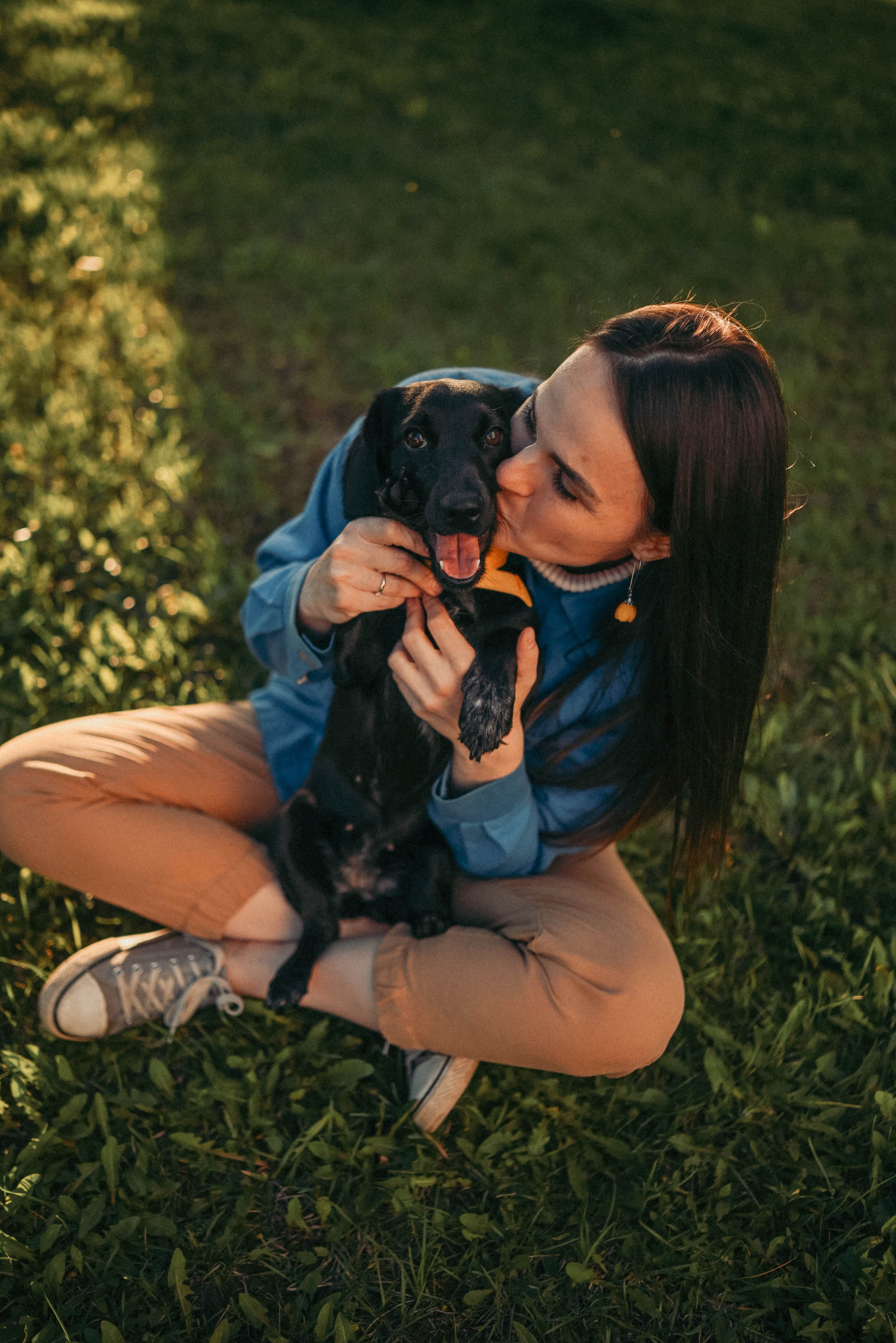 Прогулка с пушистым другом. Семейный фотограф в Москве Люберцах Ирина Вронская