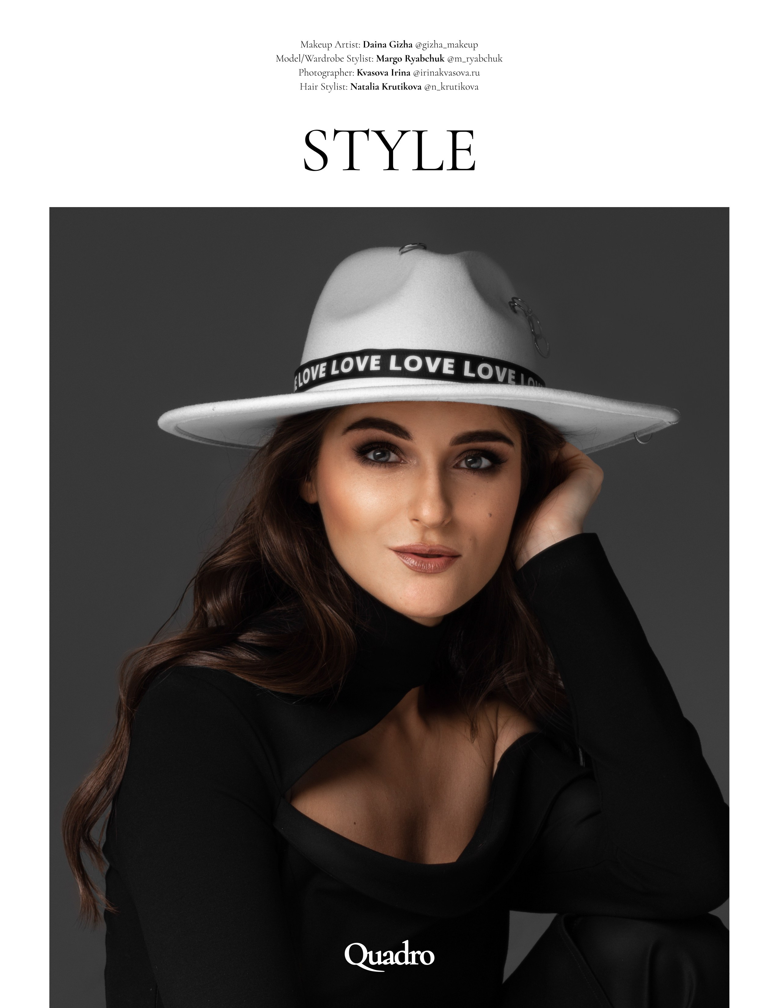 Марго в журнале QUADRO (Милан, Италия). Ирина Квасова | Фотограф в стиле VOGUE | Тюмень