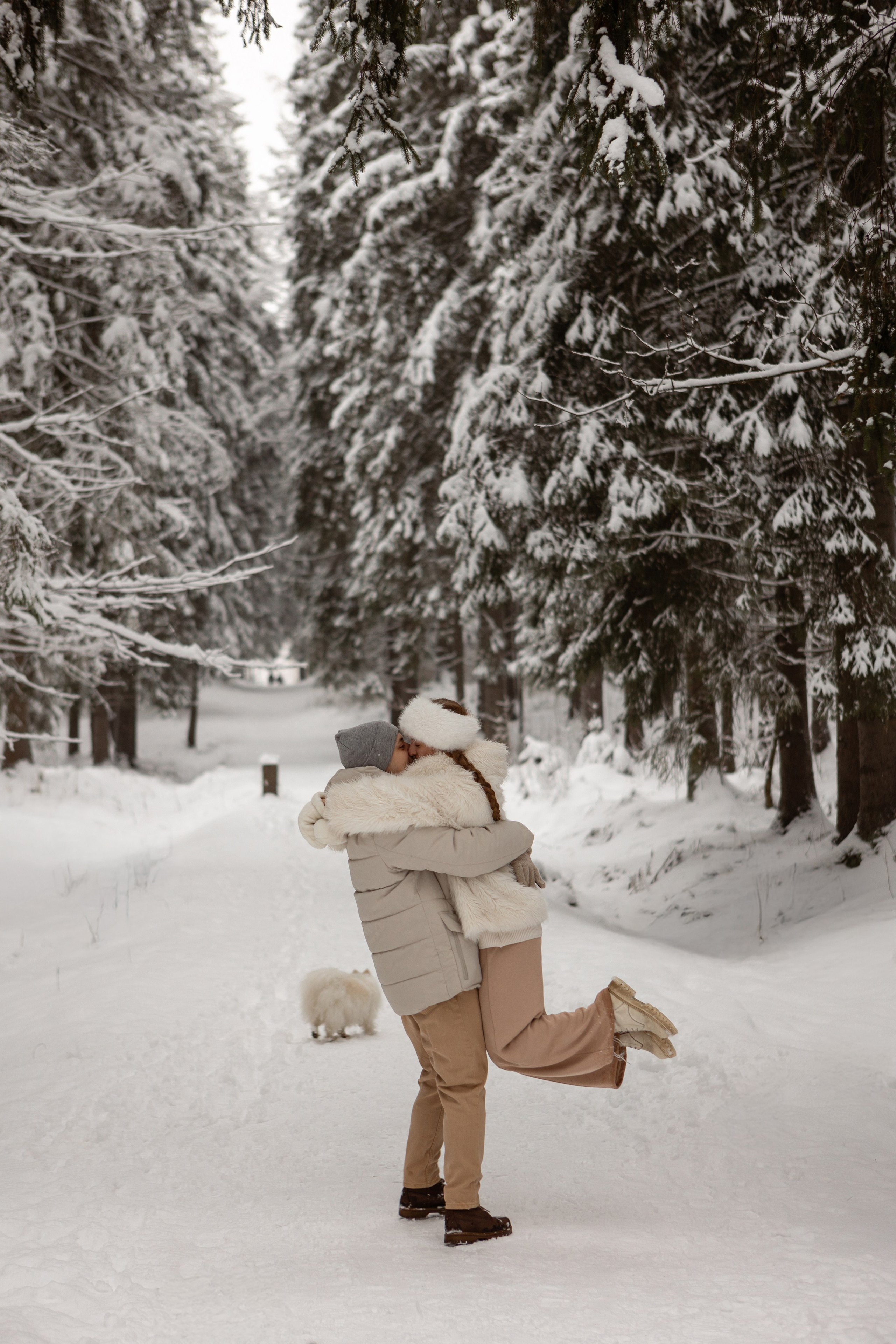 Новогодняя фотосессия с собачками в шуваловском парке. Свадебный фотограф в СПБ | Санкт-Петербурге Анастасия Рахимгулова