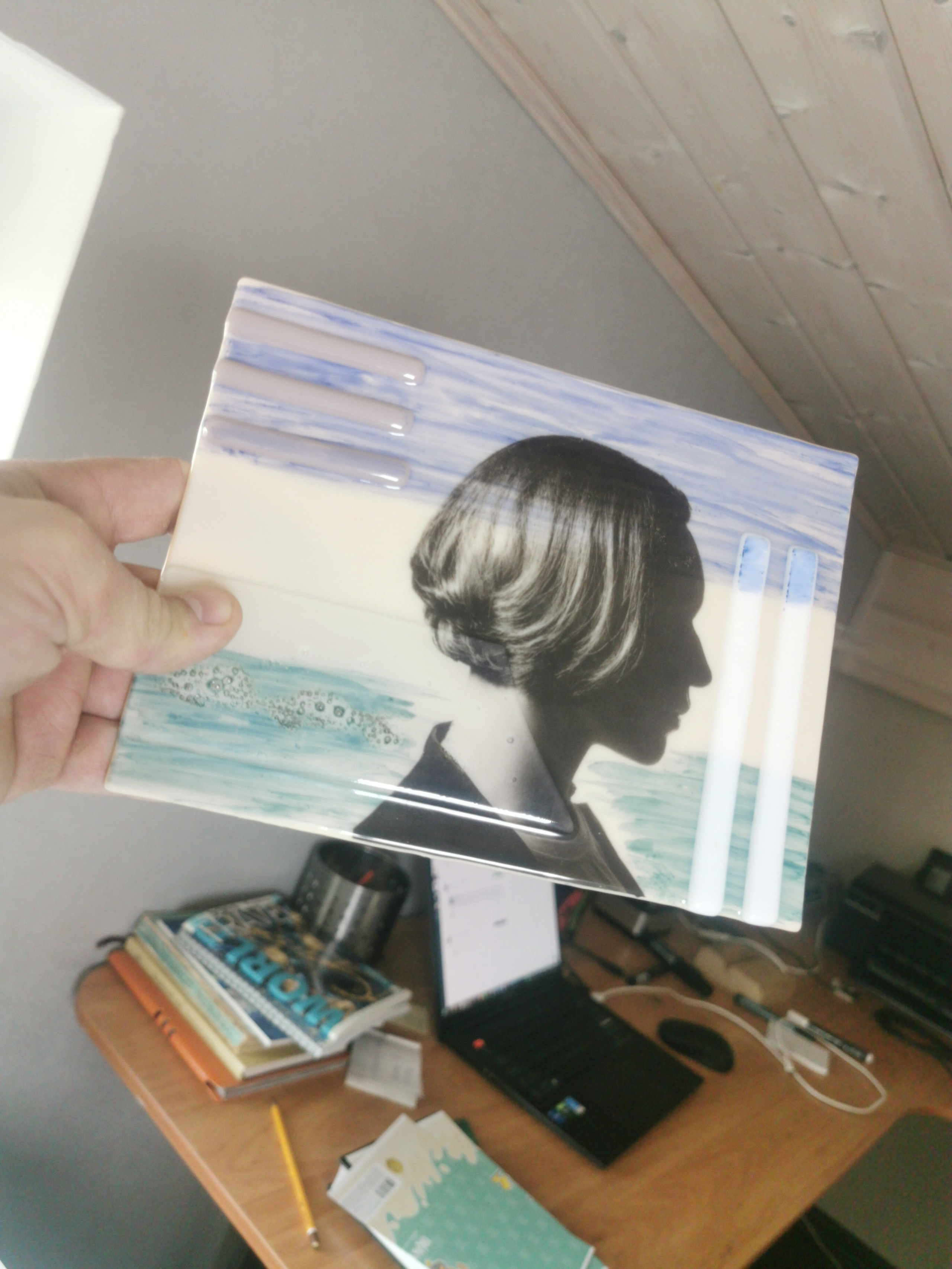 Арт-работа в технике фьюзинга с использованием фото-портрета. Создание фото-видео визуала в Воронеже и РФ. Виталий Дедов