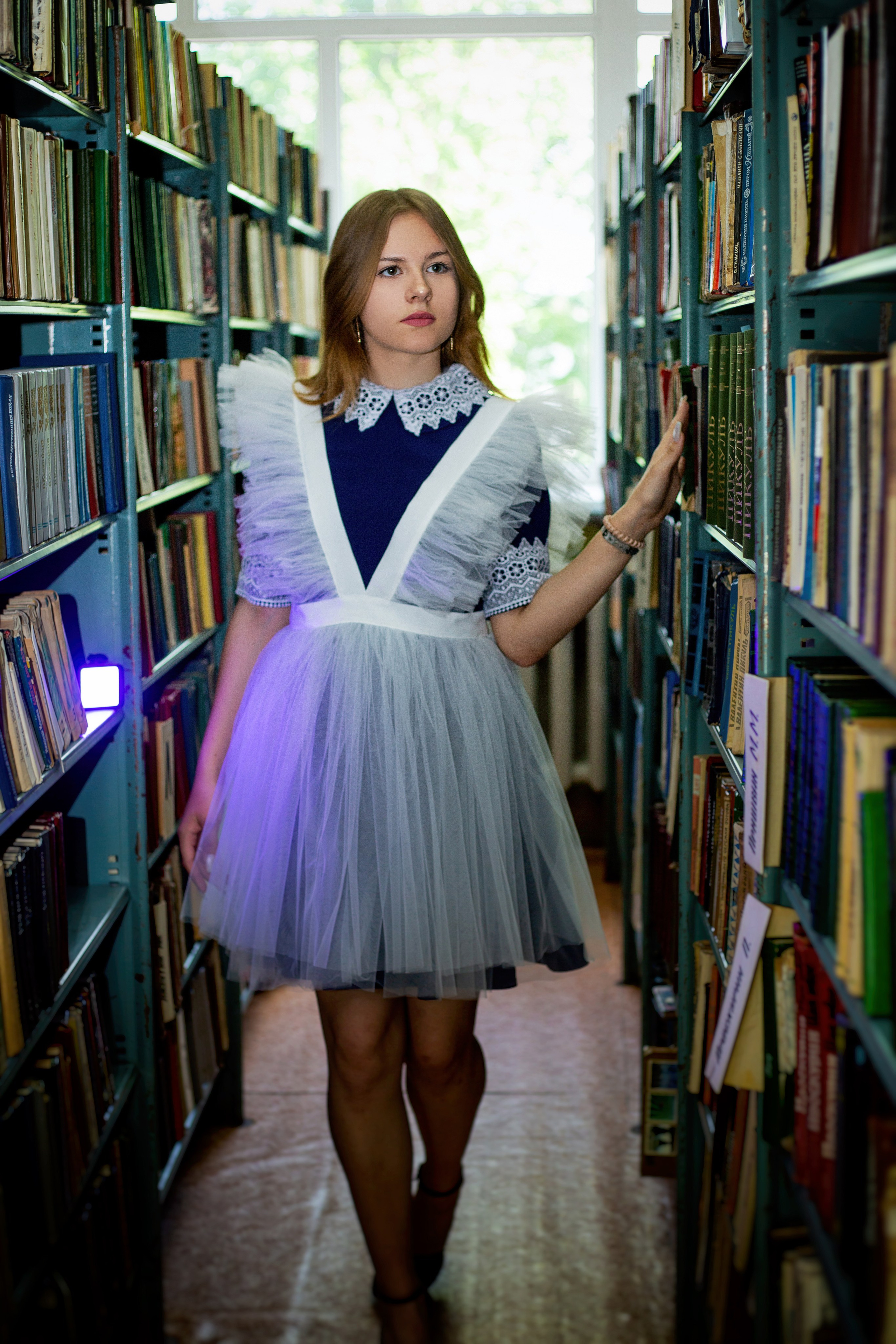 Съемка в библиотеке. Выпускные альбомы Воронеж от Веры Соколовой