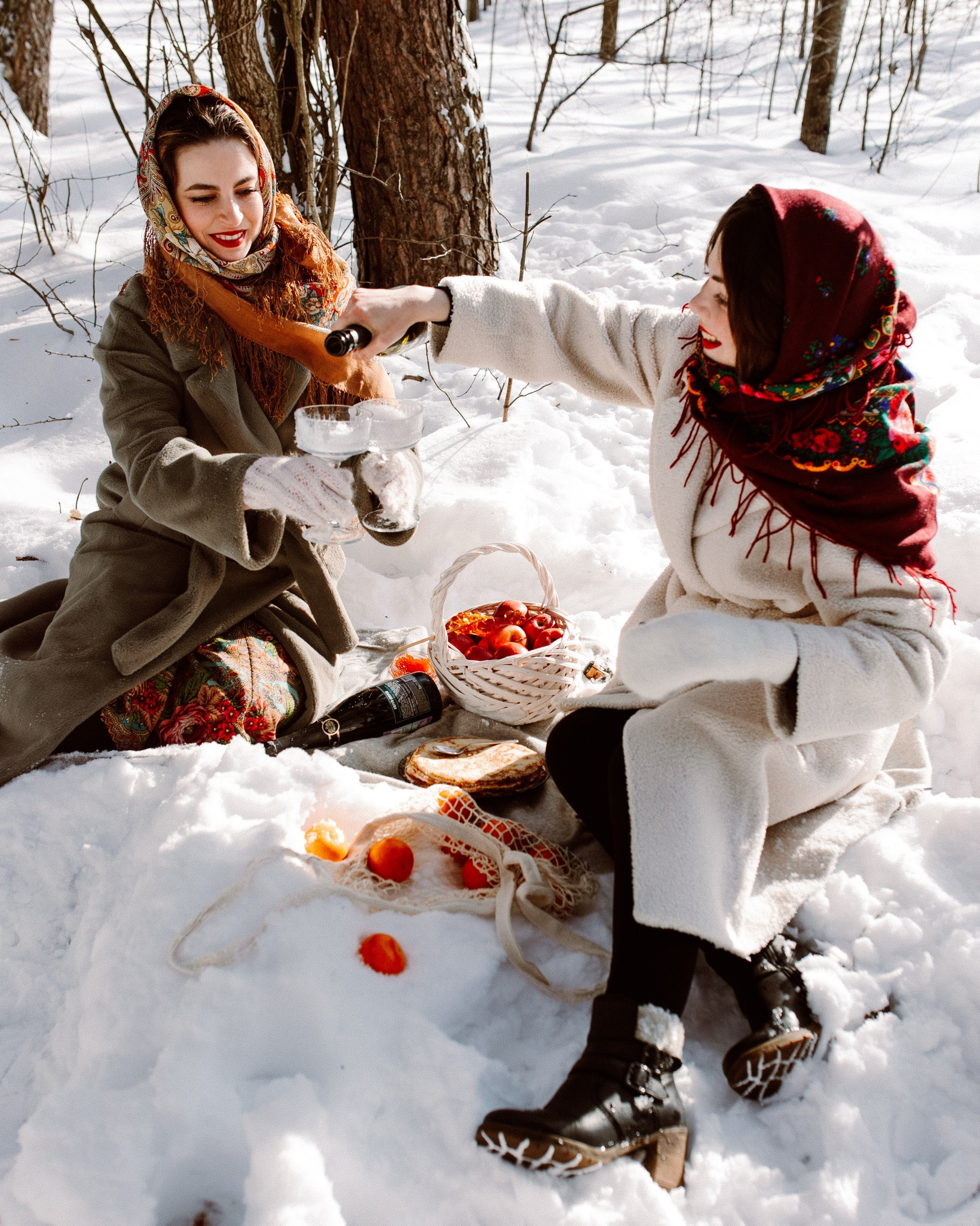 Сёстры. Масленица. Анастасия Турсунова арт-фотограф в Москве
