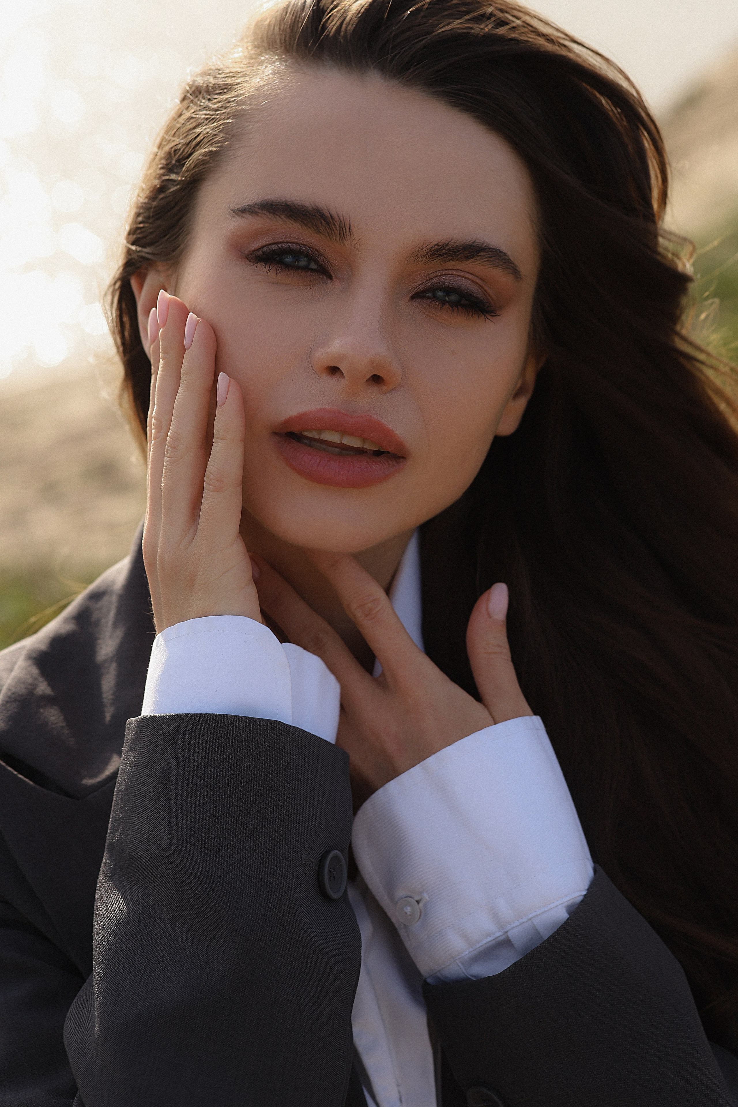 Мария, съемка на берегу