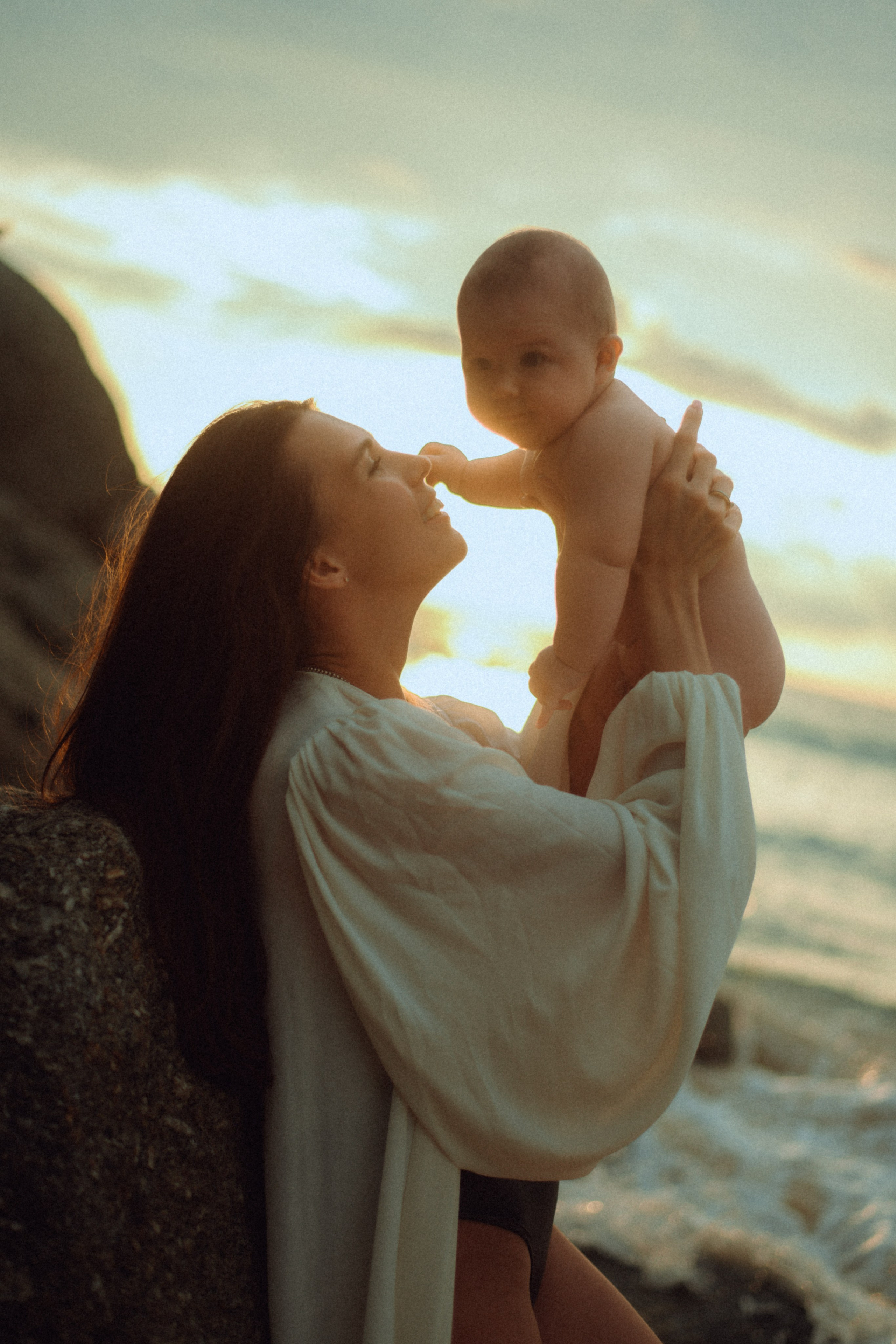 Мама и малыш море. Фотограф и Видеограф Анапа, Новороссийск, Краснодар. Алина и Женя
