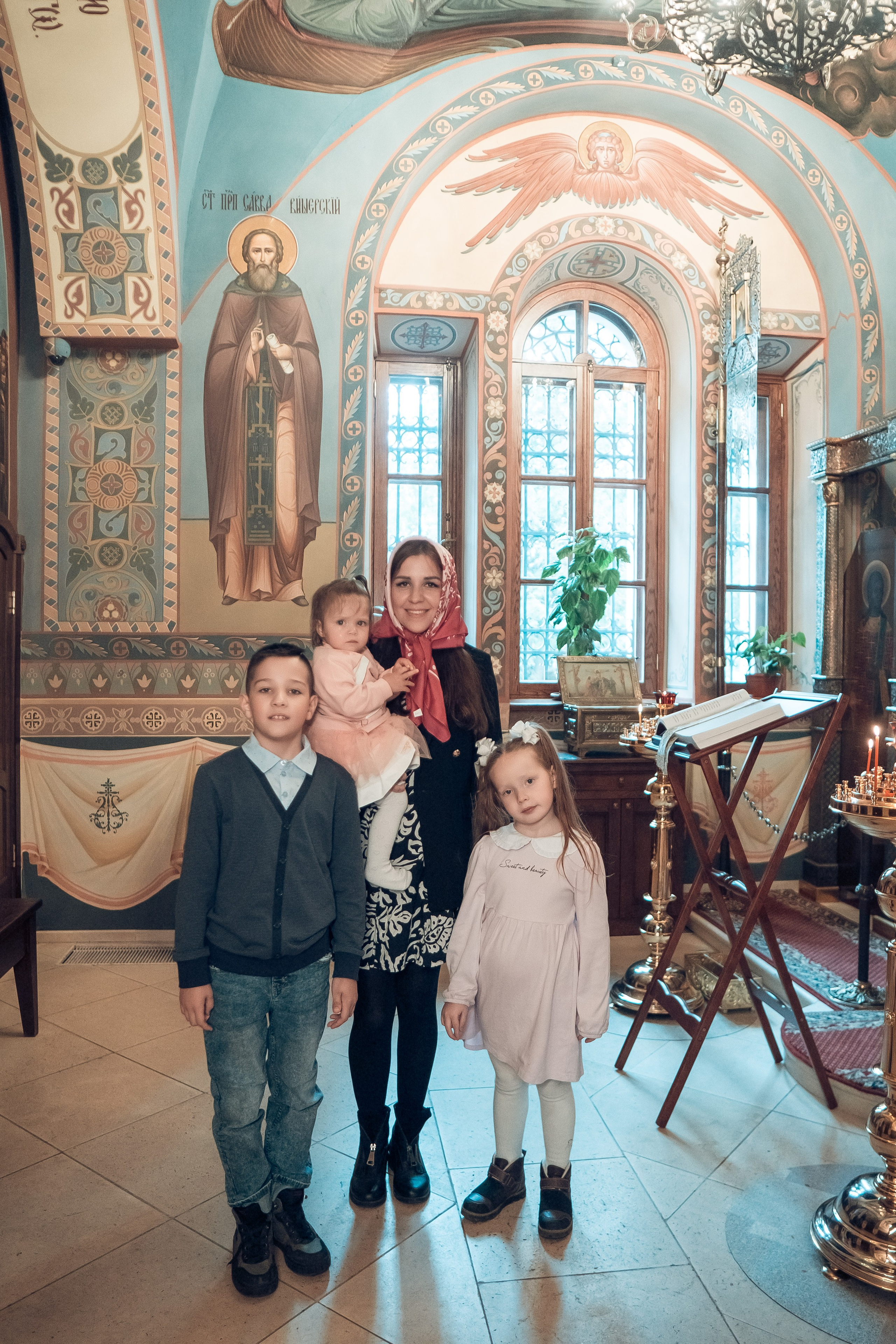 Таинство Крещения Артема, Ангелины и Адрианы