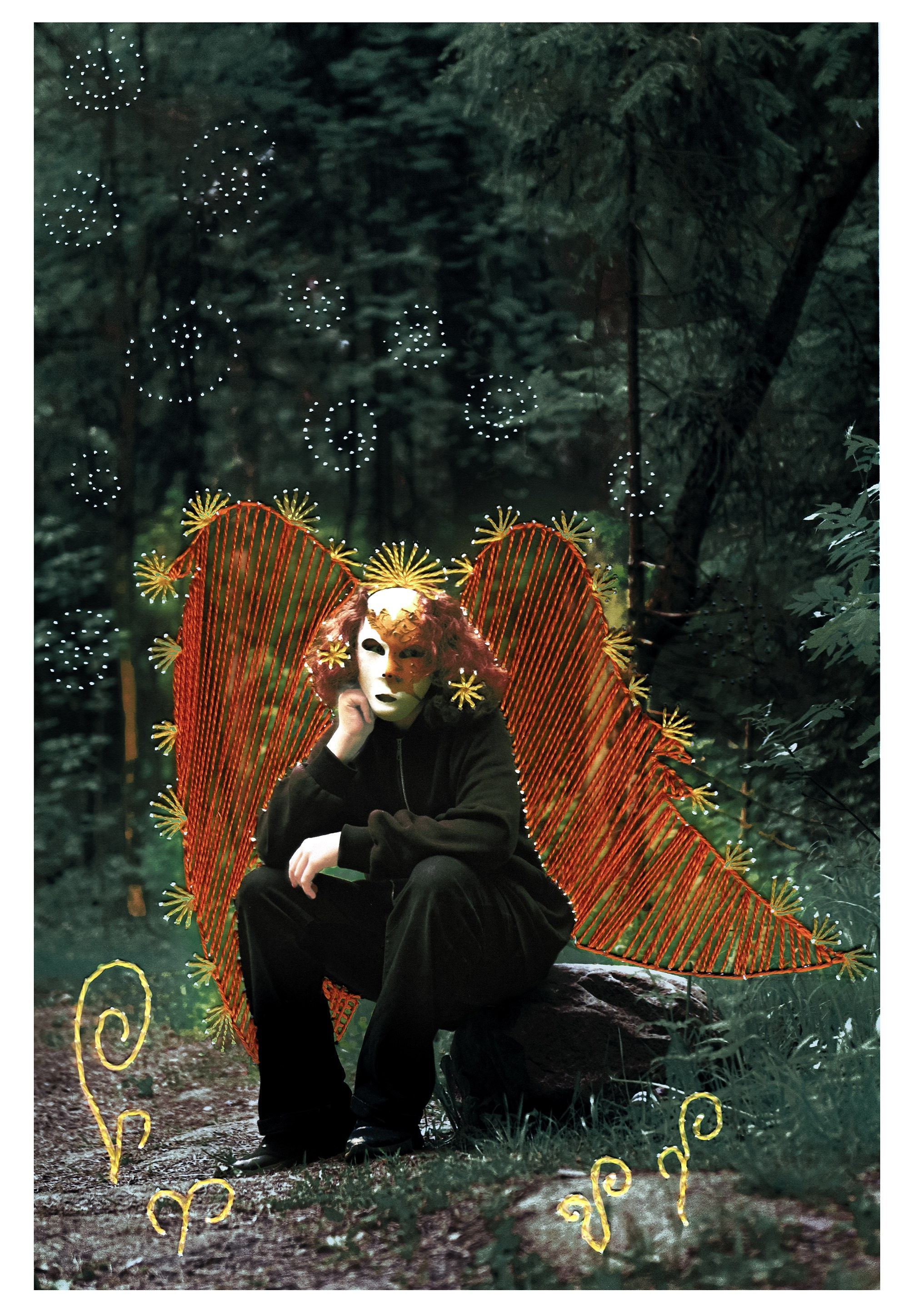 Лесной ангел. Женский лесной дух. Появляются перед людьми в полуживотном облике.Защищают лес от разрушения.