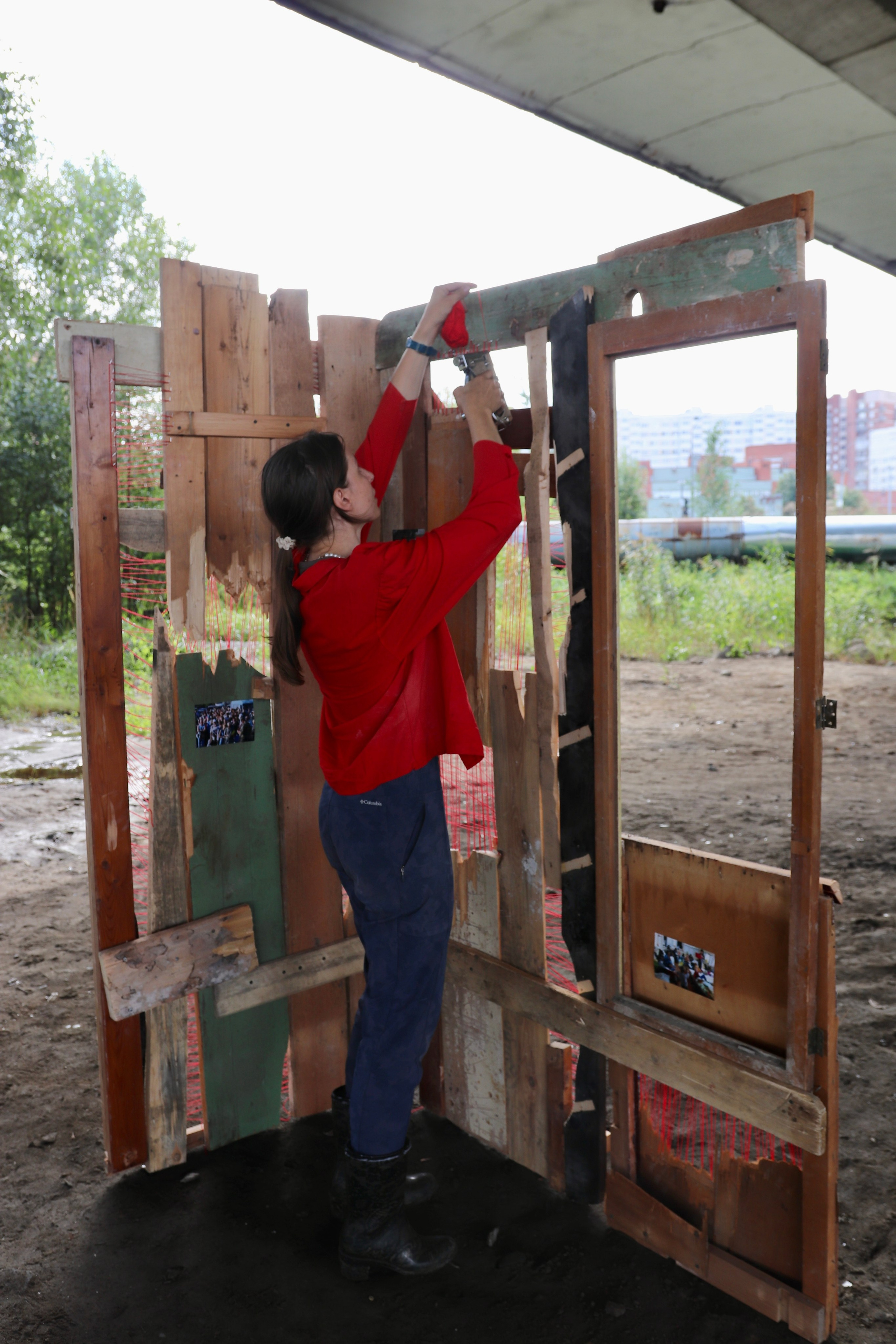 Софья Григорьева, инсталляция Починка, антибиеннале Красненькая, современное искусство 