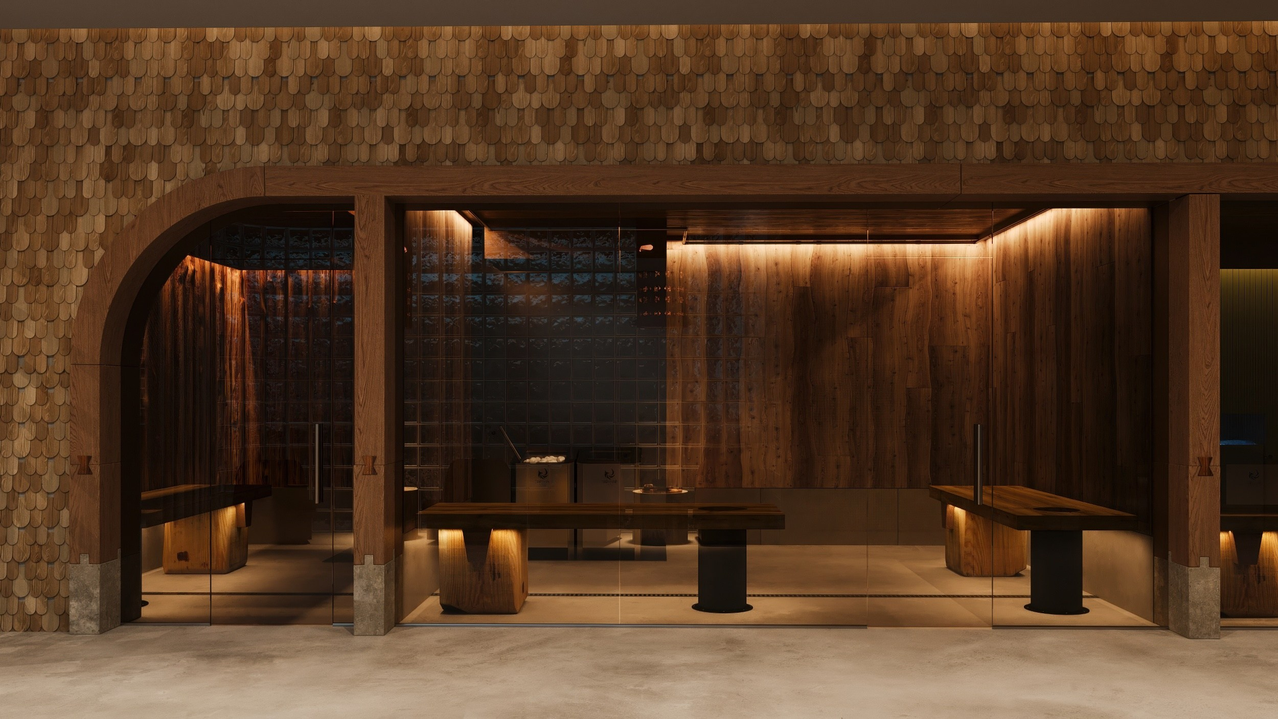 Банный комплекс «Мамин Сибиряк». Екатеринбург. Клиент: Городище. Евгений Пырков — 3d визуализатор интерьеров и экстерьеров России