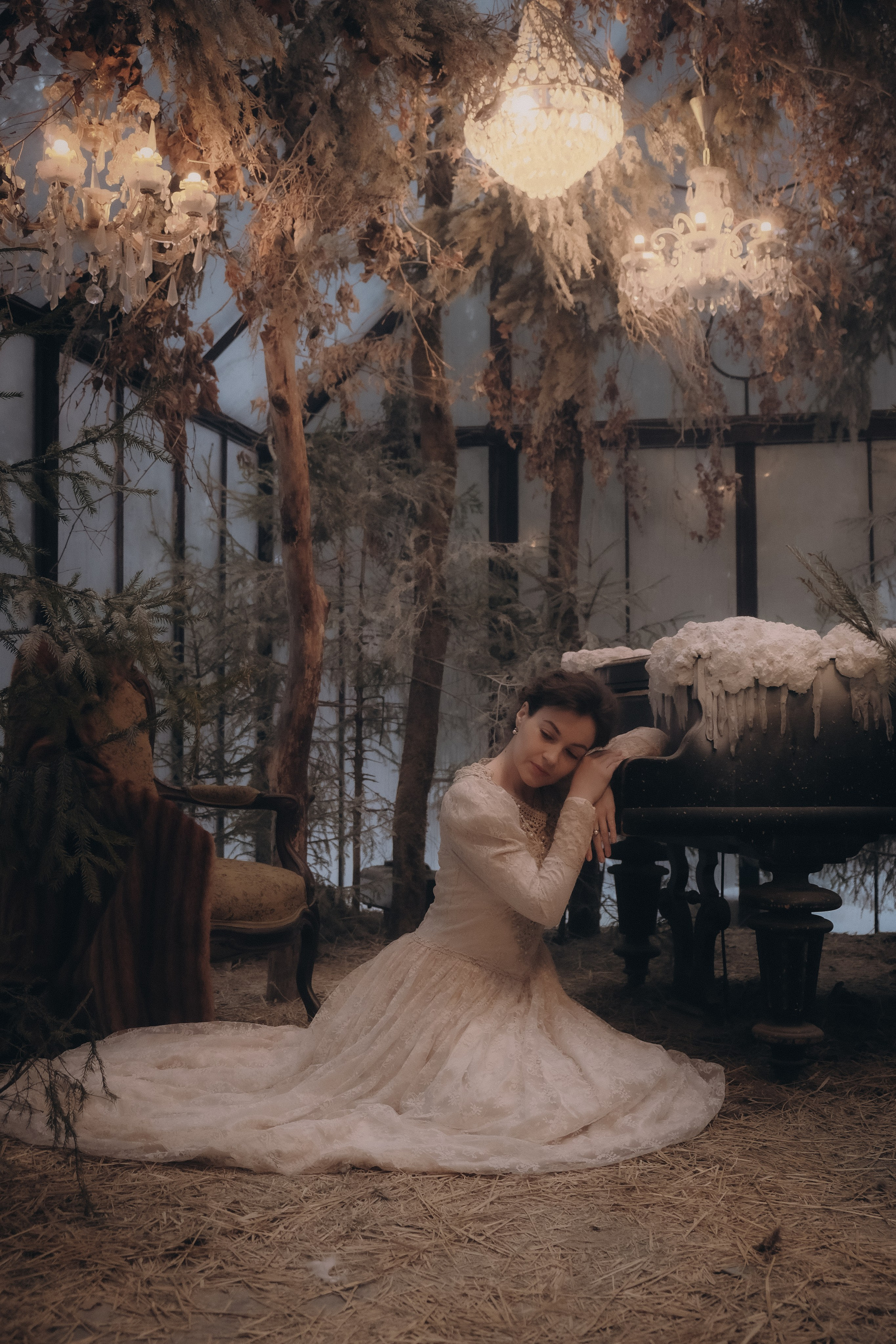 В заброшенной оранжерее. Свадебный и семейный фотограф в Москве Инника Кетлер