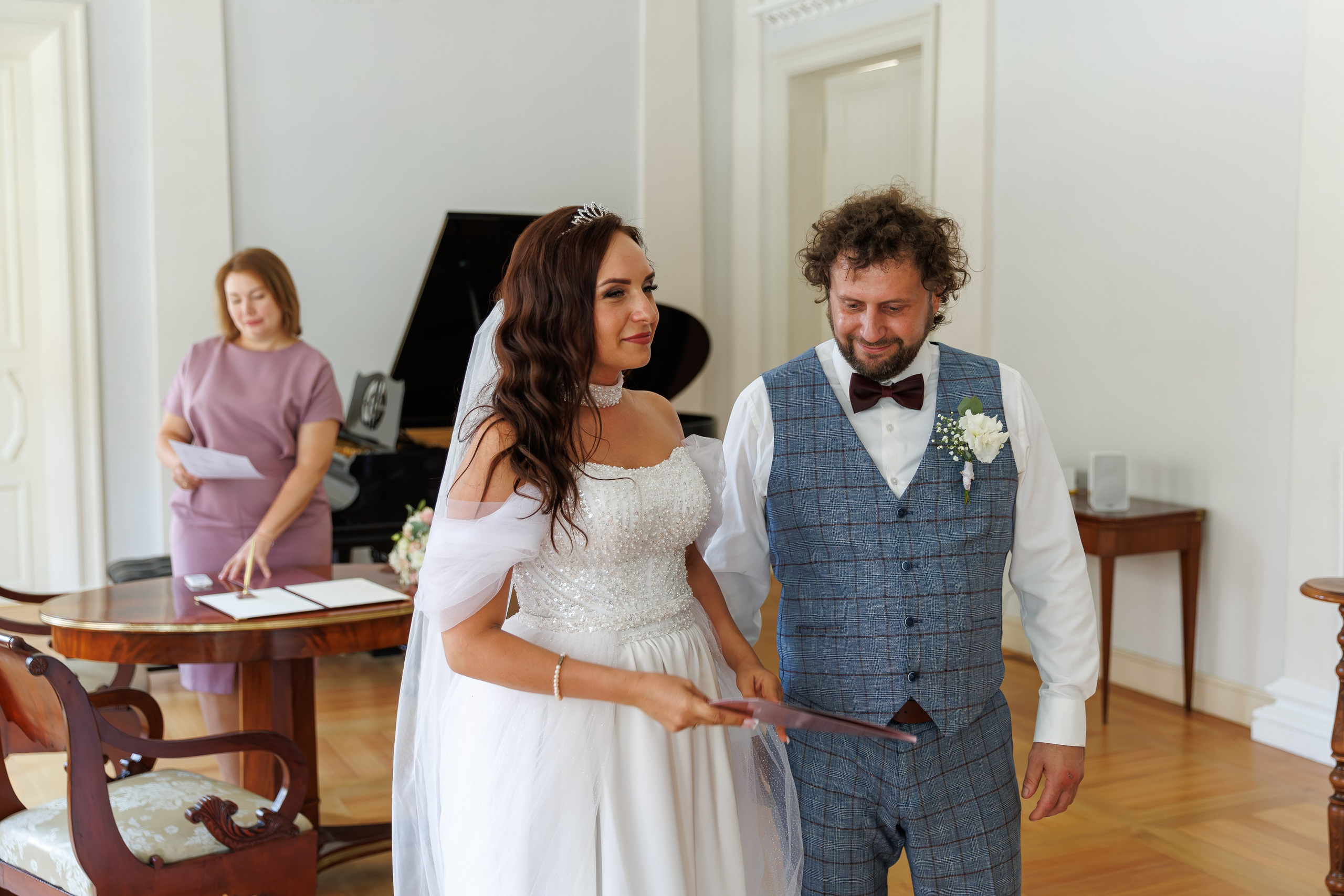 Регистрация брака в усадьбе Муравьевых-Апостолов. Свадебный фотограф Москва и МО Сергей Киржаев