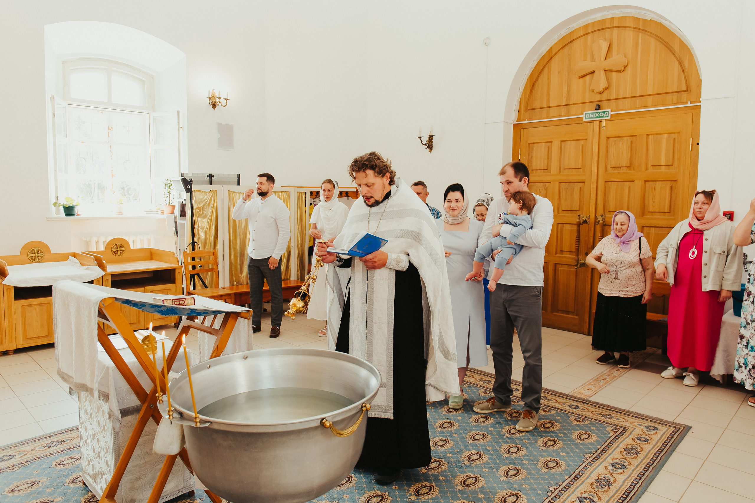 Фотосъемка Крещения ребенка. Фотограф новорожденных и детский в Сергиевом Посаде Кругликова Юлия
