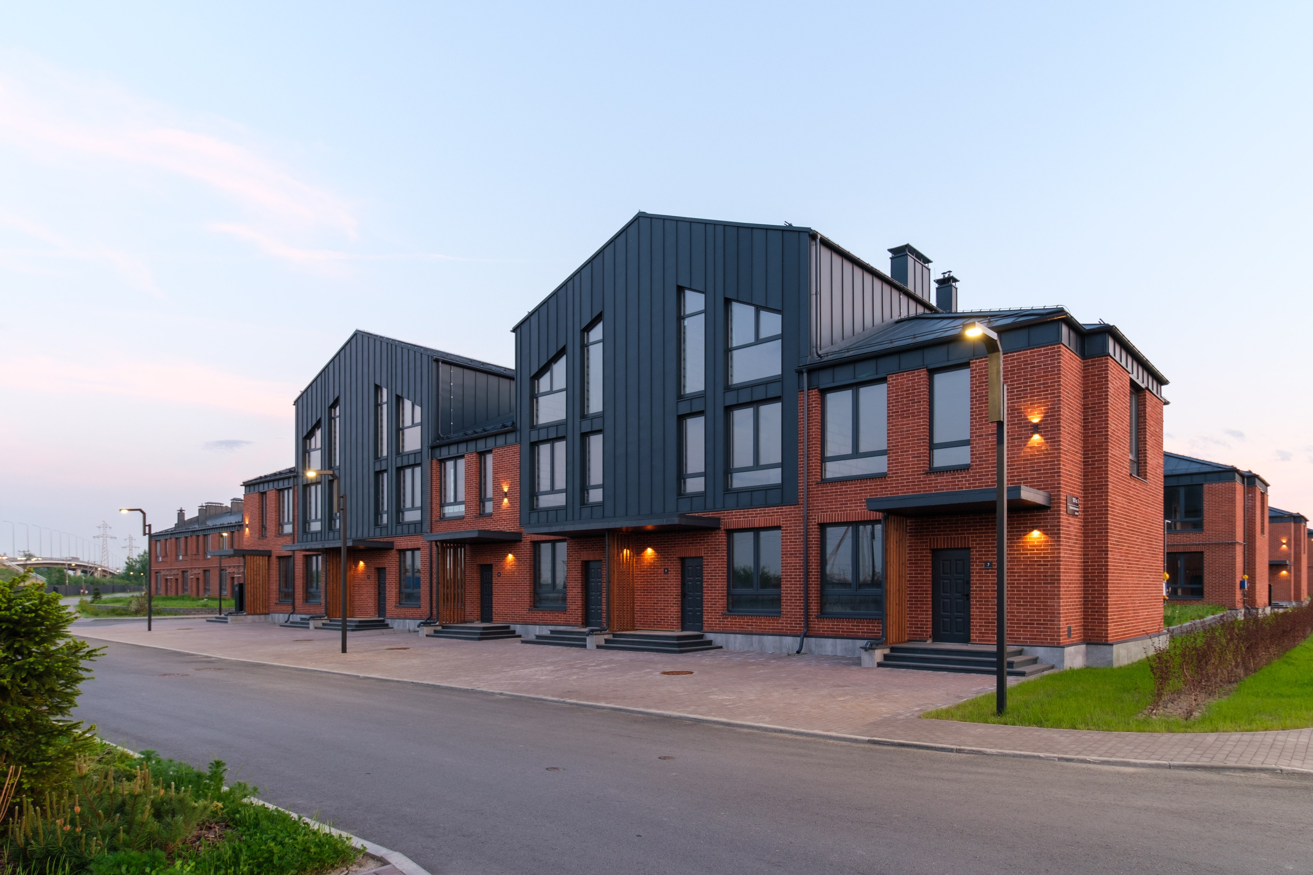 Архитектурная фотосъёмка коттеджного посёлка