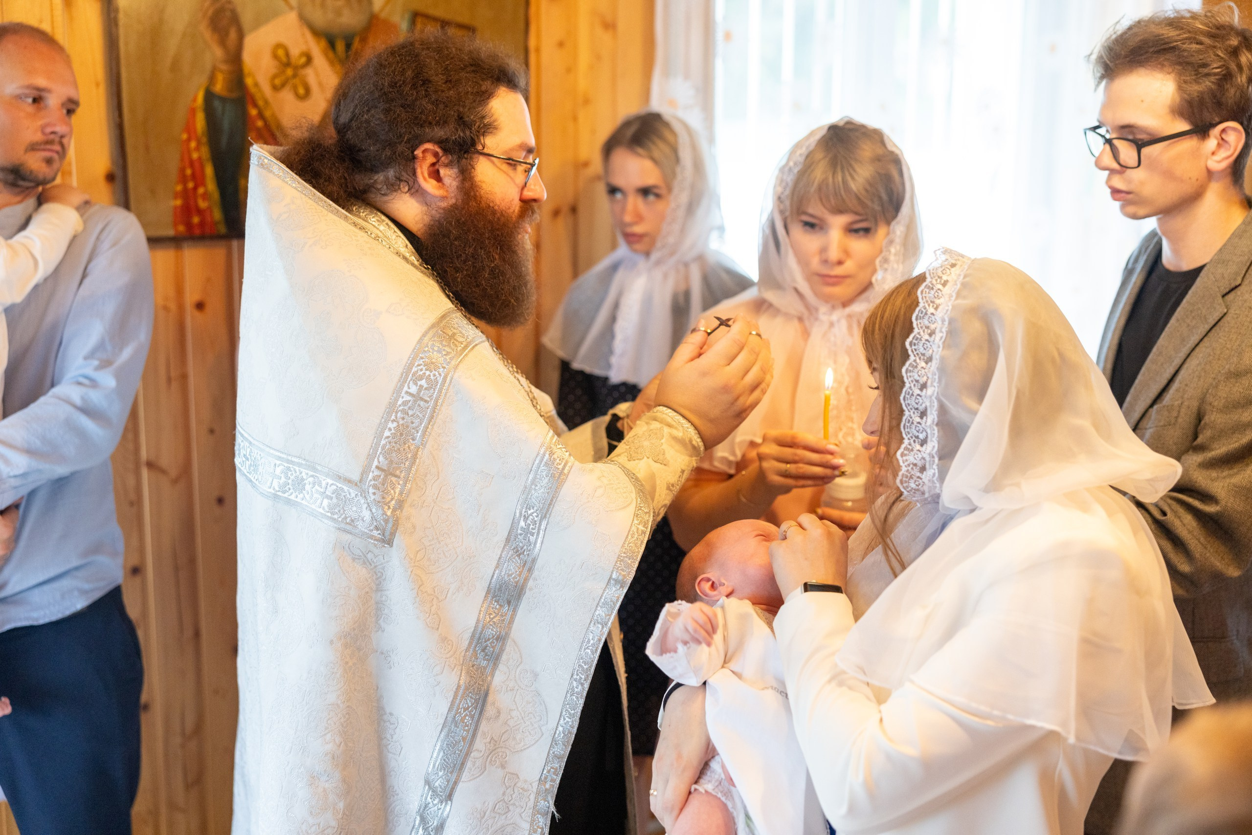 Образец репортажа крещения оригиналы, без искажений, без вспышки, светосильная оптика!. Фотограф в Туле Крупский АнДРей. Фотостудия «КАДР71» в Туле