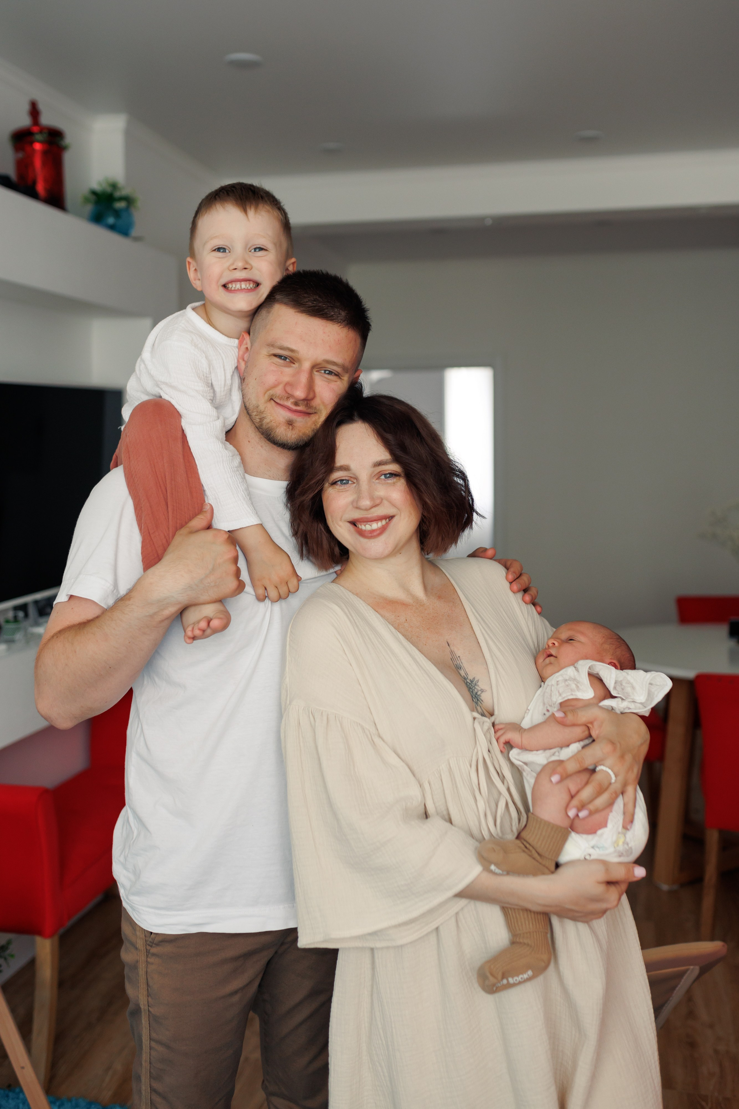 Семейная фотосессия для новорожденного. Фотограф Валерия Горбунова Подольск Бутово Видное Щербинка