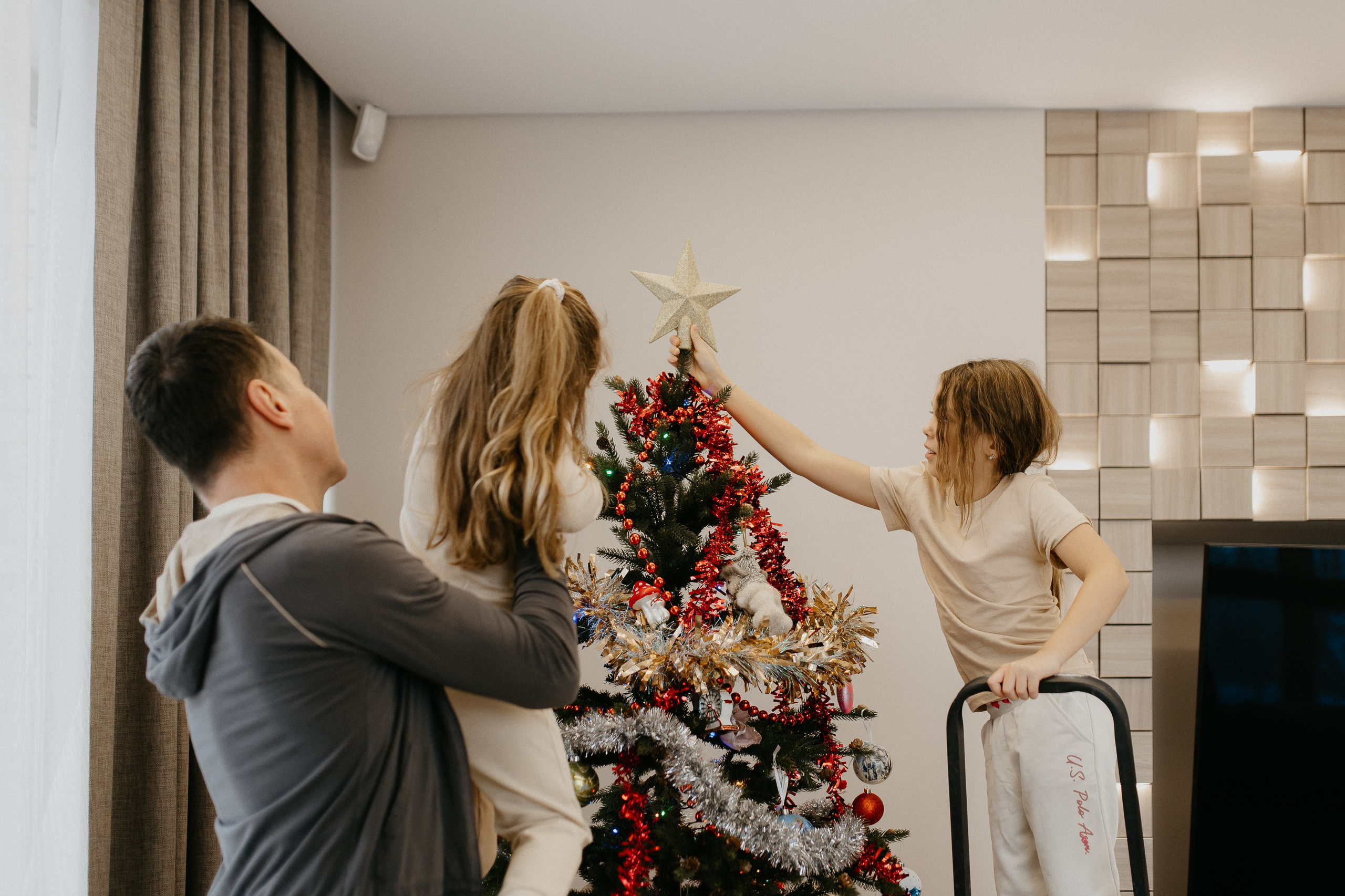 Домашняя предновогодняя история. Семейный фотограф Маша Тимофеева | Москва