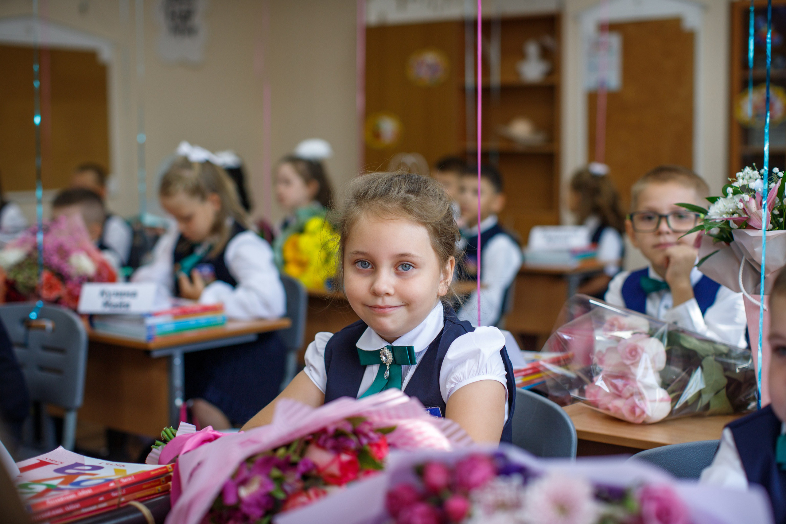 1 сентября / 1 класс / Гимназия № 1558 / г. Москва. Детский и семейный фотограф Мария Киселёва. Москва